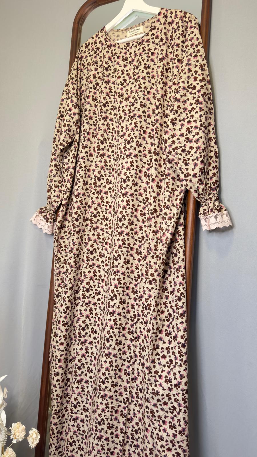Beige Abaya, Maxi Dress, Solid Abaya, Muslim Women long Dress, Islamic Dress, Hijab, long Sleeve Dress, Kaftan, Modest Clothing, Clothed Abaya