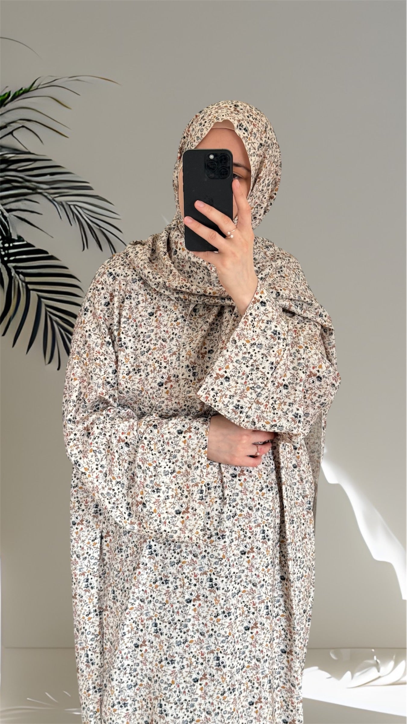 Floral Abaya, Maxi Dress, prayer  abaya, Muslim Women long Dress, Islamic Dress, Hijab, long Sleeve Dress, Kaftan, Modest Clothing, Clothed Abaya