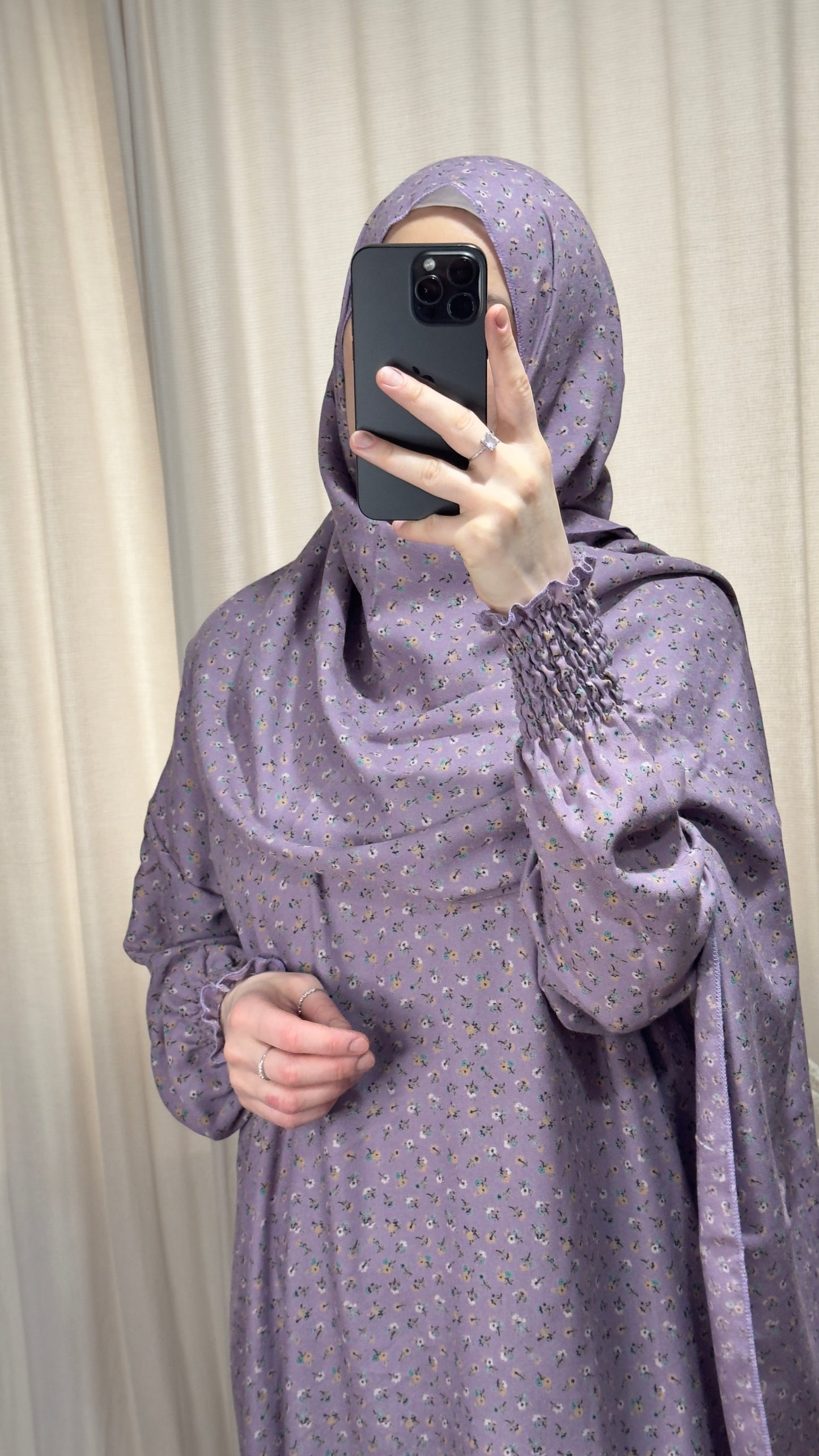 Elegant Purple Prayer Dress, Prayer Outfit, Maxi Dress, Khimar, Islamic Dress, Prayer Abaya, Prayer set, Islamic gift, PrayerHijab, Umrah Abaya, Ramadan Abaya, One Size Prayer Dress