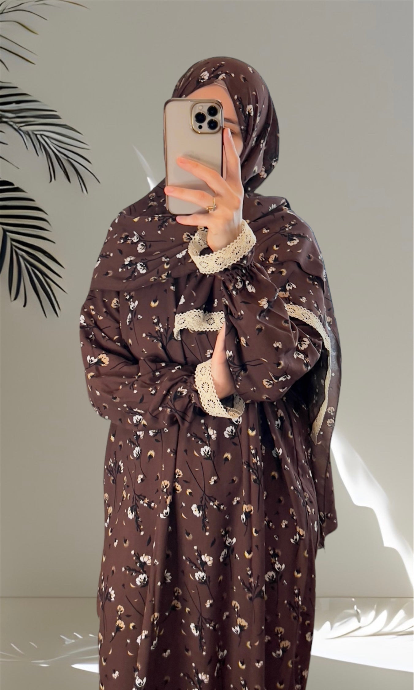 PURPLE CREPE PRAYER DRESS – hijabessence
