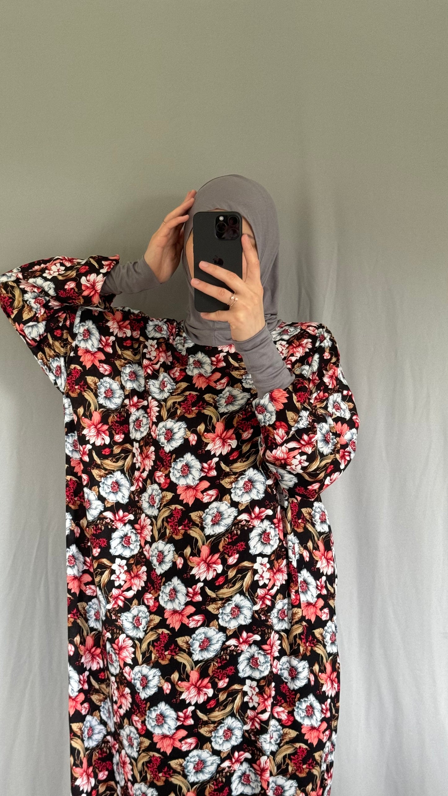 One Piece Prayer dress, Floral Abaya, Muslim Women Prayer Dress, Islamic gifts, Salah dress, Prayer set, Prayer outfit, Prayer clothes for women, Islamic Prayer dress
