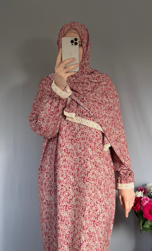 Eid Abaya / Overhead Abaya / Prayer Abaya Set / Prayer Dress for Woman / Prayer Clothes Muslim / Prayer Gown / Prayer Outfit/ Salah Dress / Namaz Dress