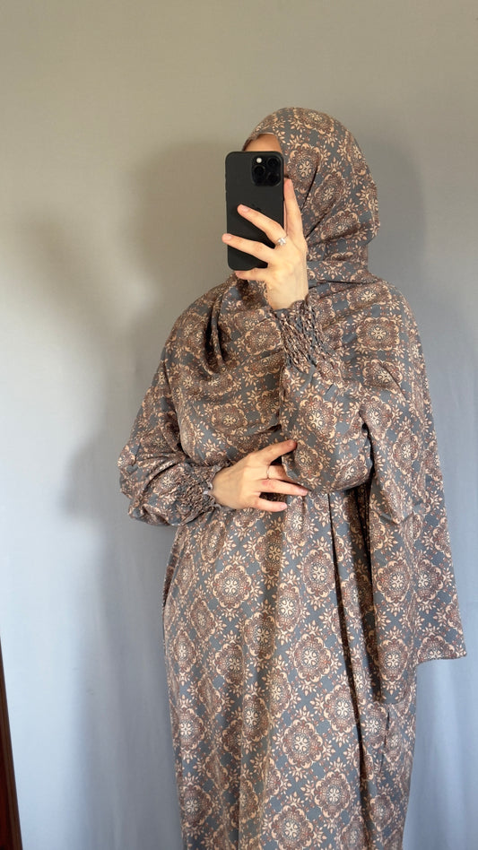 Elegant Prayer Dress, Prayer Outfit, Maxi Dress, Khimar, Islamic Dress, Prayer Abaya, Prayer set, Islamic gift, PrayerHijab, Umrah Abaya, Ramadan Abaya, One Size Prayer Dress