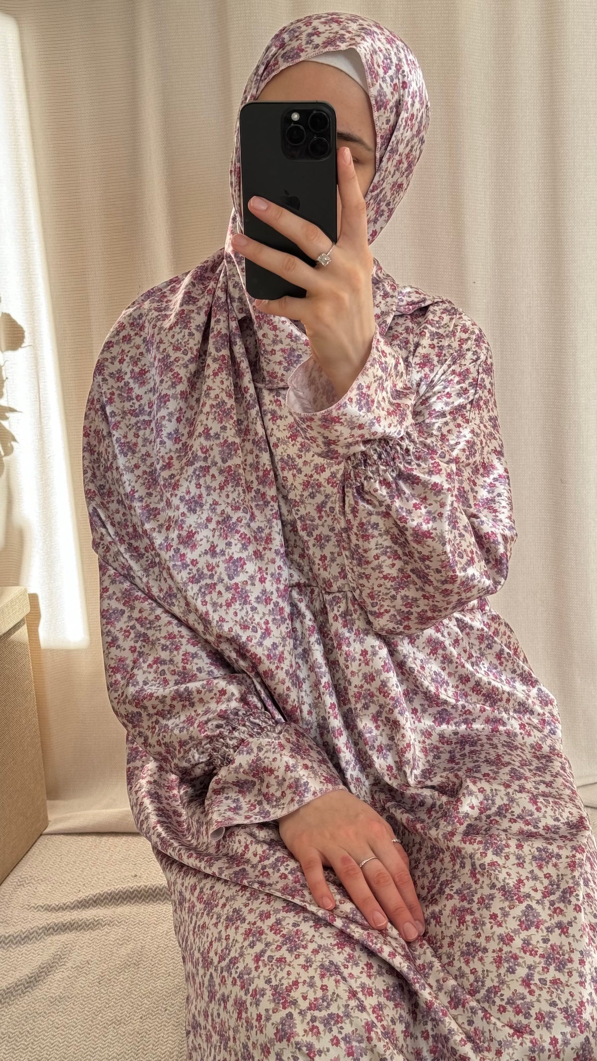 Silk Prayer Dress With Hijab