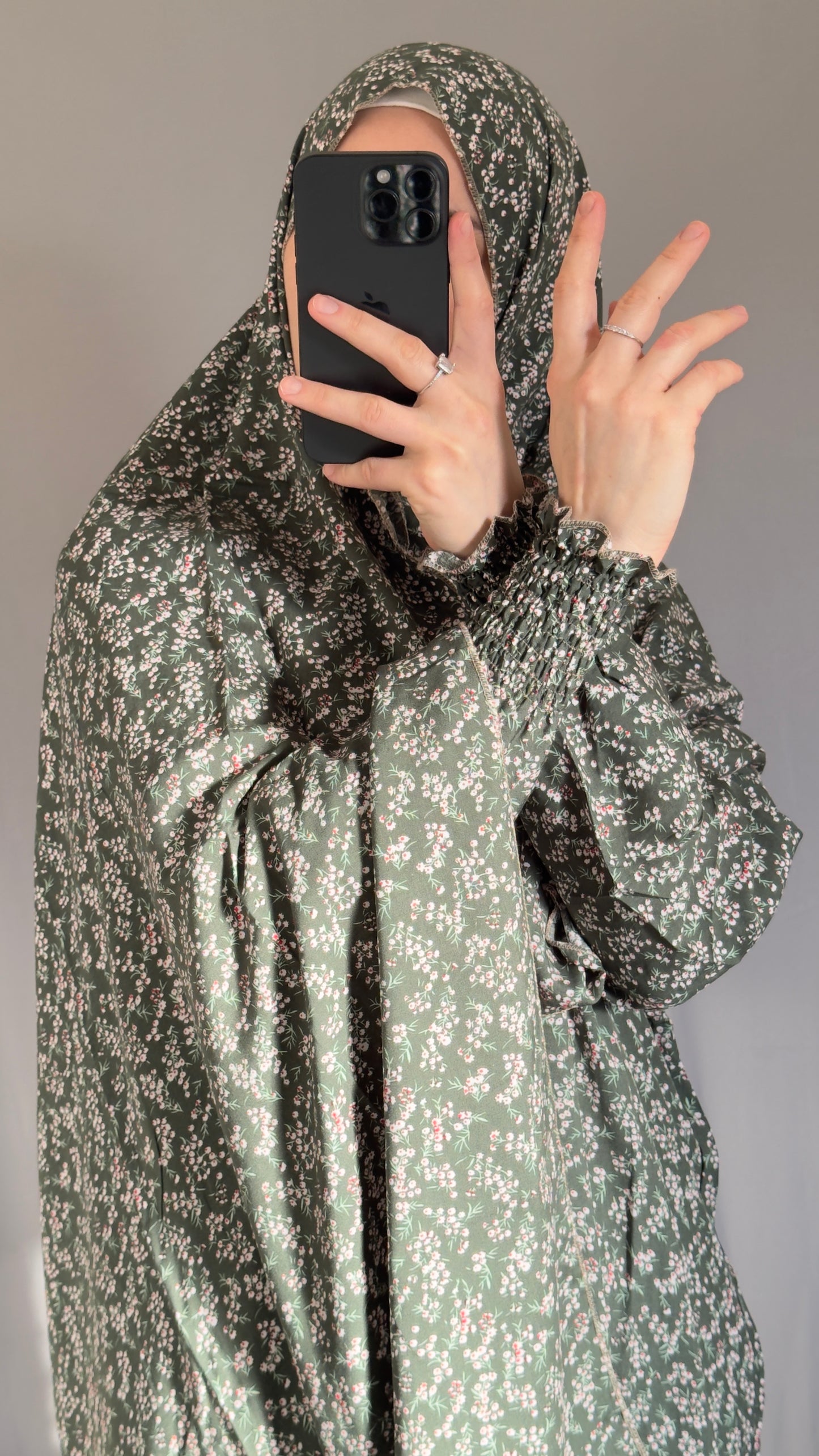 Green Prayer Dress / Overhead Abaya / Prayer Abaya Set / Prayer Dress for Woman / Prayer Clothes Muslim / Prayer Gown / Prayer Outfit/ Salah Dress / Namaz Dress / Ramadan Abaya / Eid Gift