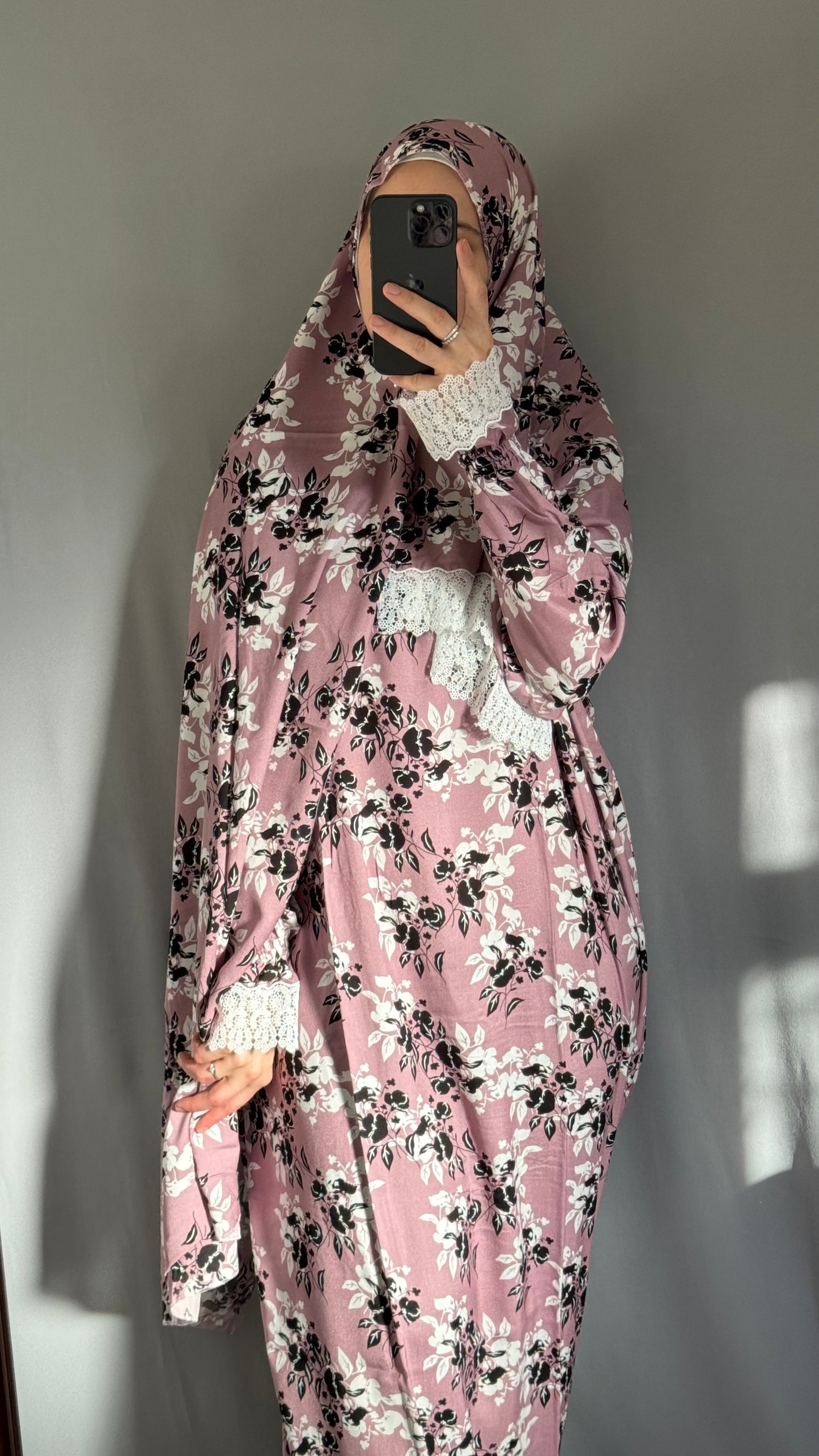 Purple Prayer Dress, Prayer Jilbab, Prayer Abaya, Two Piece Prayer dress muslim, Salah dress, Prayer set, Prayer outfit, Prayer clothes woman, muslim Prayer dress, Islamic gift