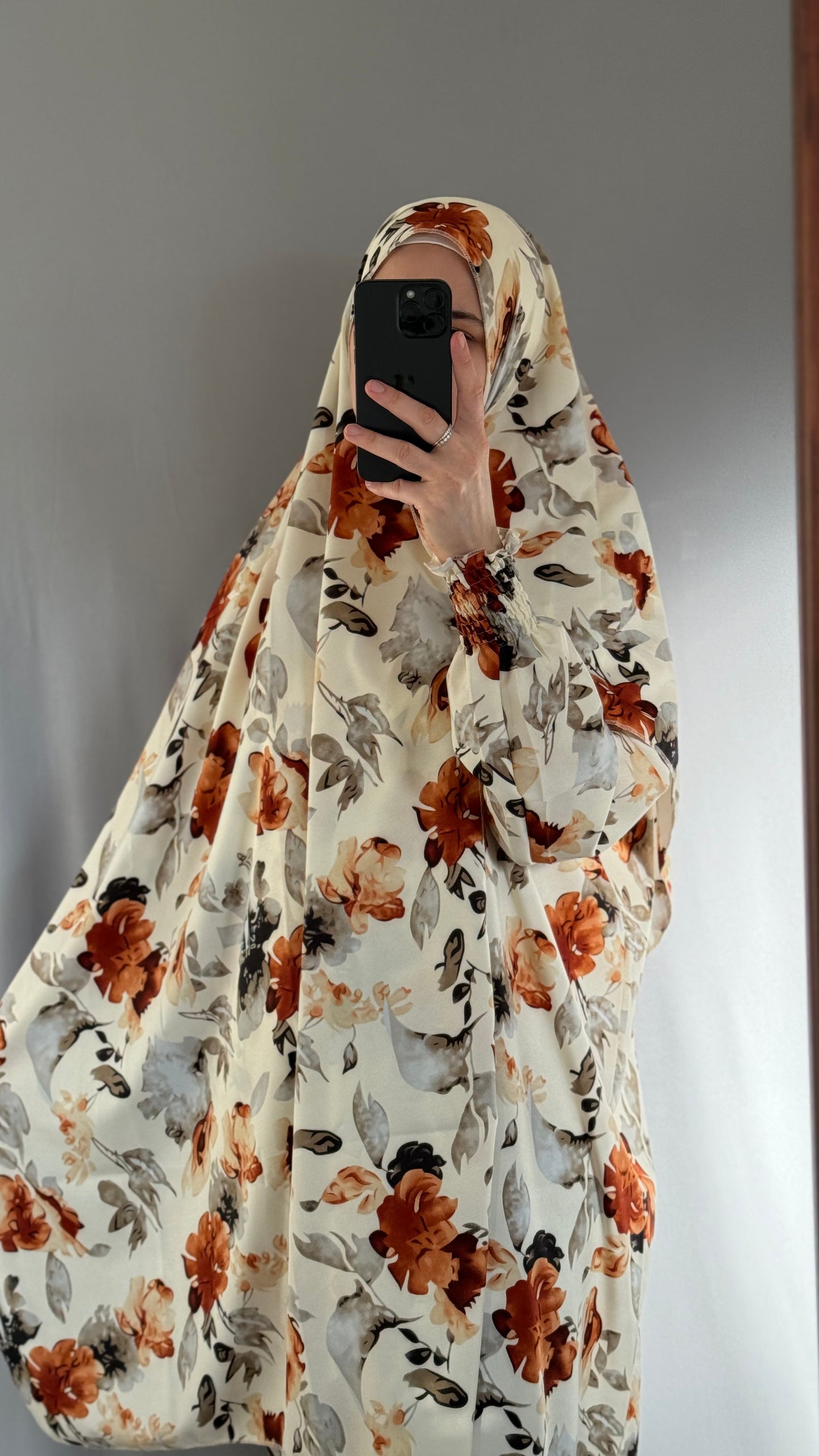 Elegant Beige Prayer Dress, Prayer Outfit, Maxi Dress, Khimar, Islamic Dress, Prayer Abaya, Prayer set, Islamic gift, PrayerHijab, Umrah Abaya, Ramadan Abaya, One Size Prayer Dress