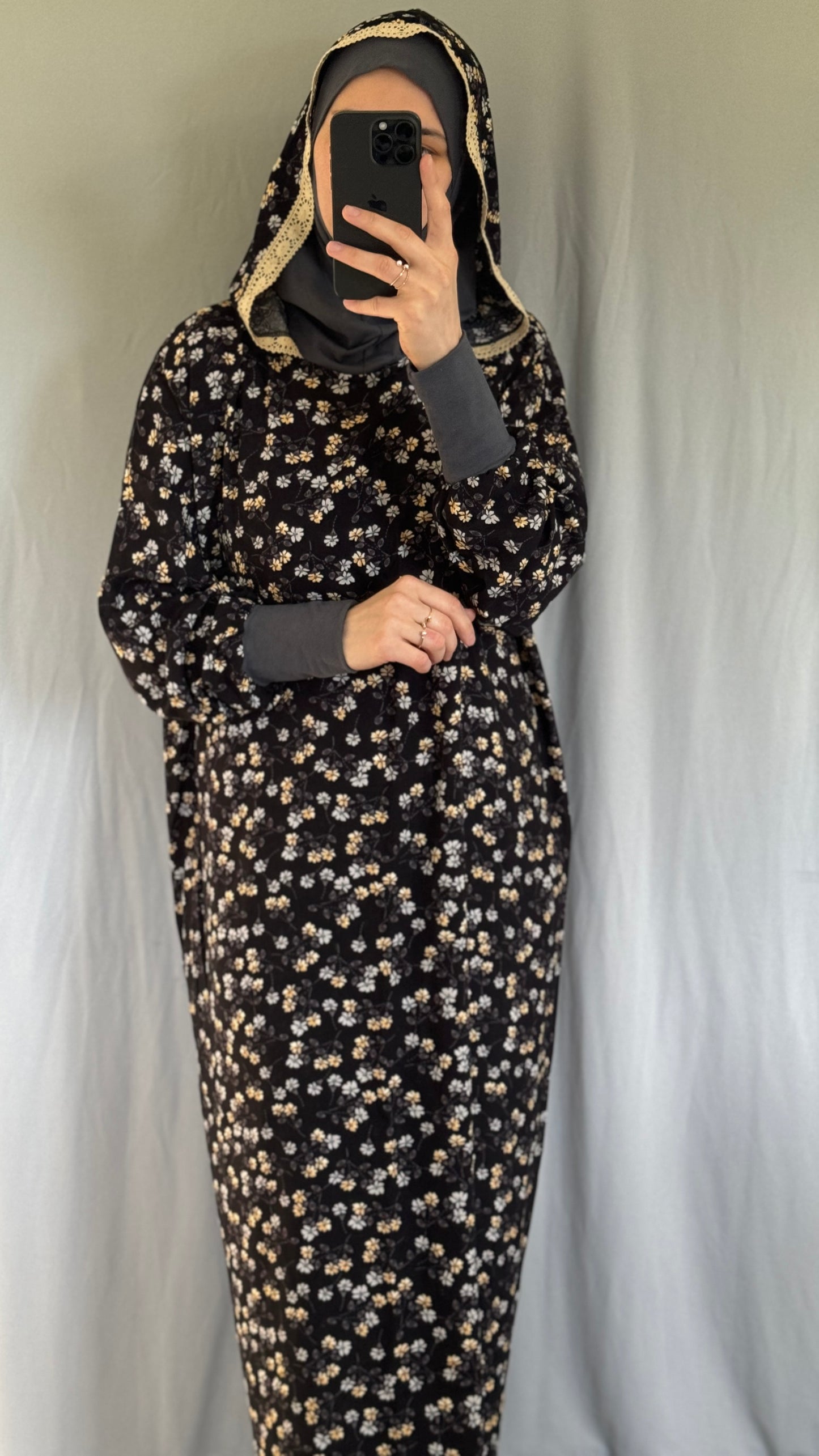 Black Prayer Dress, Prayer Dress Set, High Quility Prayer Dress, Muslim Women Gift, Abaya Full Body Cover Dress, Umrah Dress, Prayer Outfit