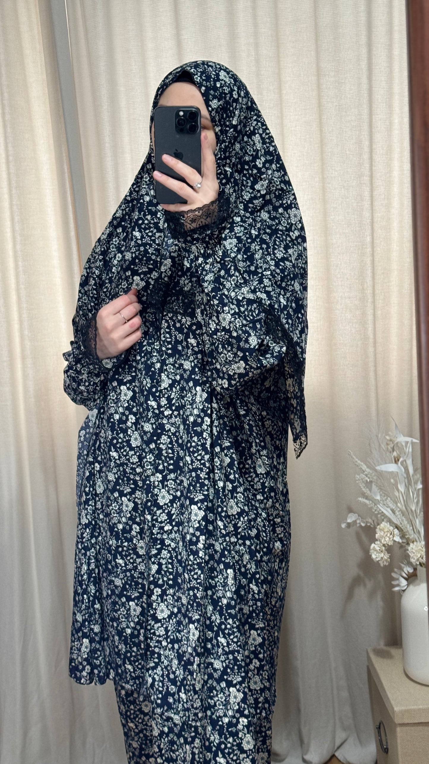Elegant Prayer Dress, Prayer Outfit, Maxi Dress, Khimar, Islamic Dress, Prayer Abaya, Prayer set, Islamic gift, Abaya & Hijab, Green prayer veil