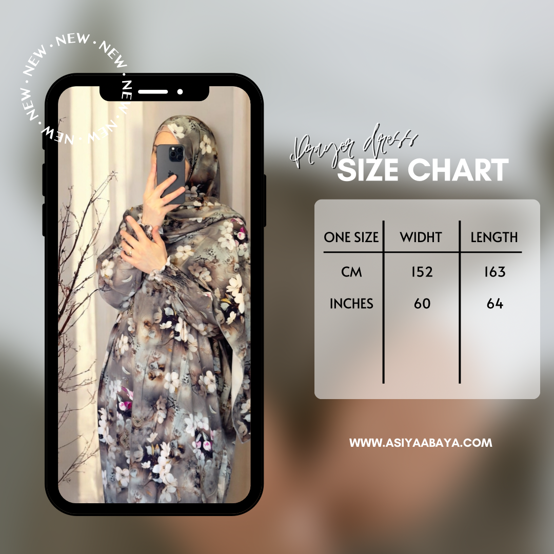 Ramadan Prayer Dress / Overhead Abaya / Prayer Abaya Set / Prayer Dress for Woman / Prayer Clothes Muslim / Prayer Gown / Prayer Outfit/ Salah Dress / Namaz Dress