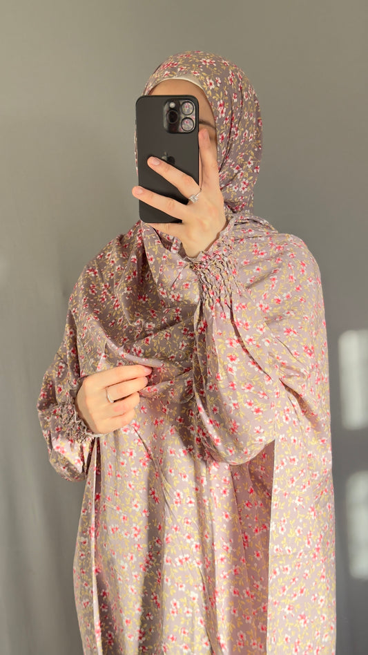 Pinky Prayer Abaya Set / Prayer Abaya Set / Pink Prayer Dress for Woman / Prayer Clothes Muslim / Prayer Gown / Prayer Outfit/ Salah Dress / Namaz Dress, Ramadan Abaya