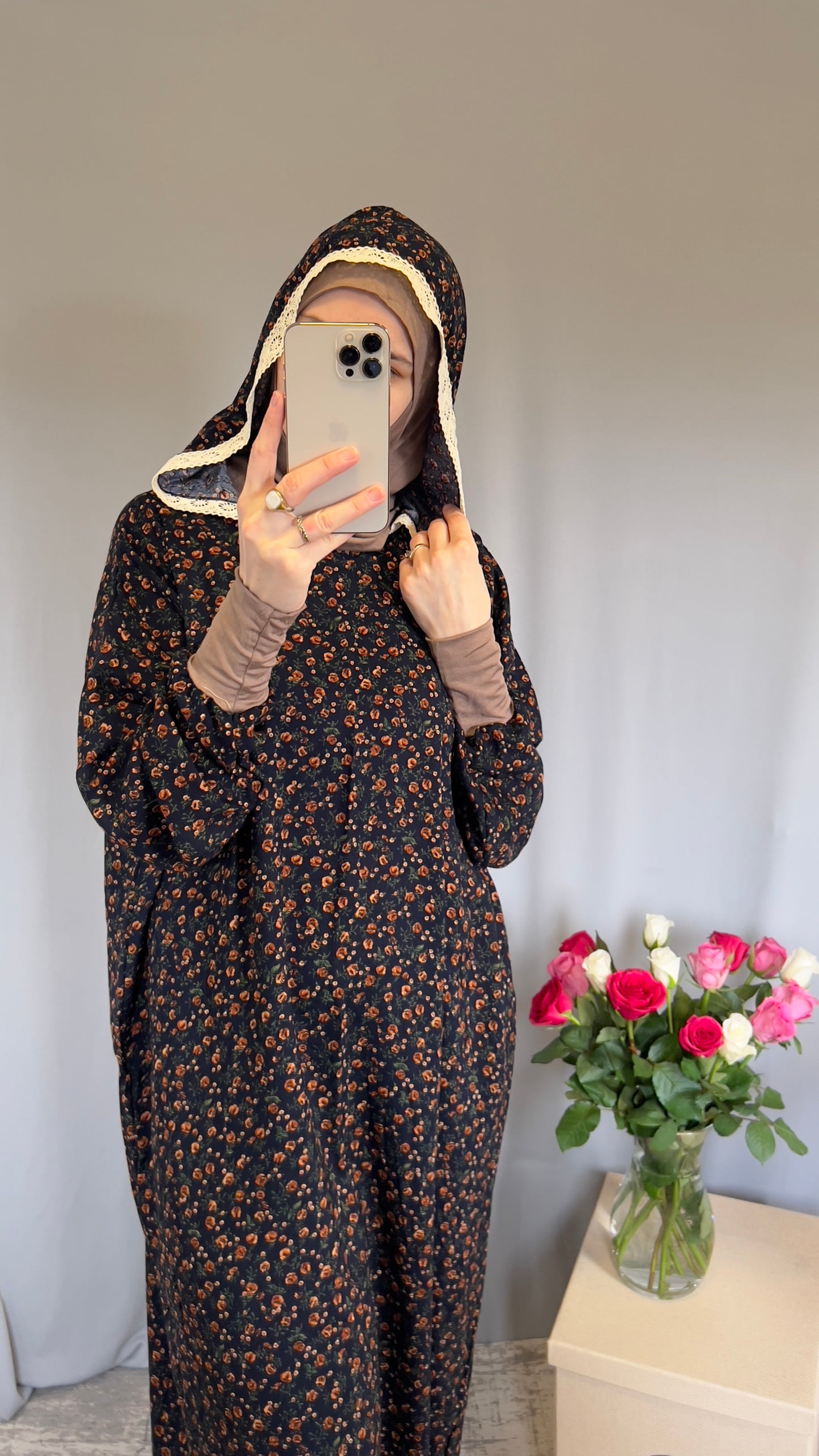 Hooded Black Prayer Dress, Prayer Dress Set, High Quility Prayer Dress, Muslim Women Gift, Abaya Full Body Cover Dress, Hajj Dress, Prayer Outfit