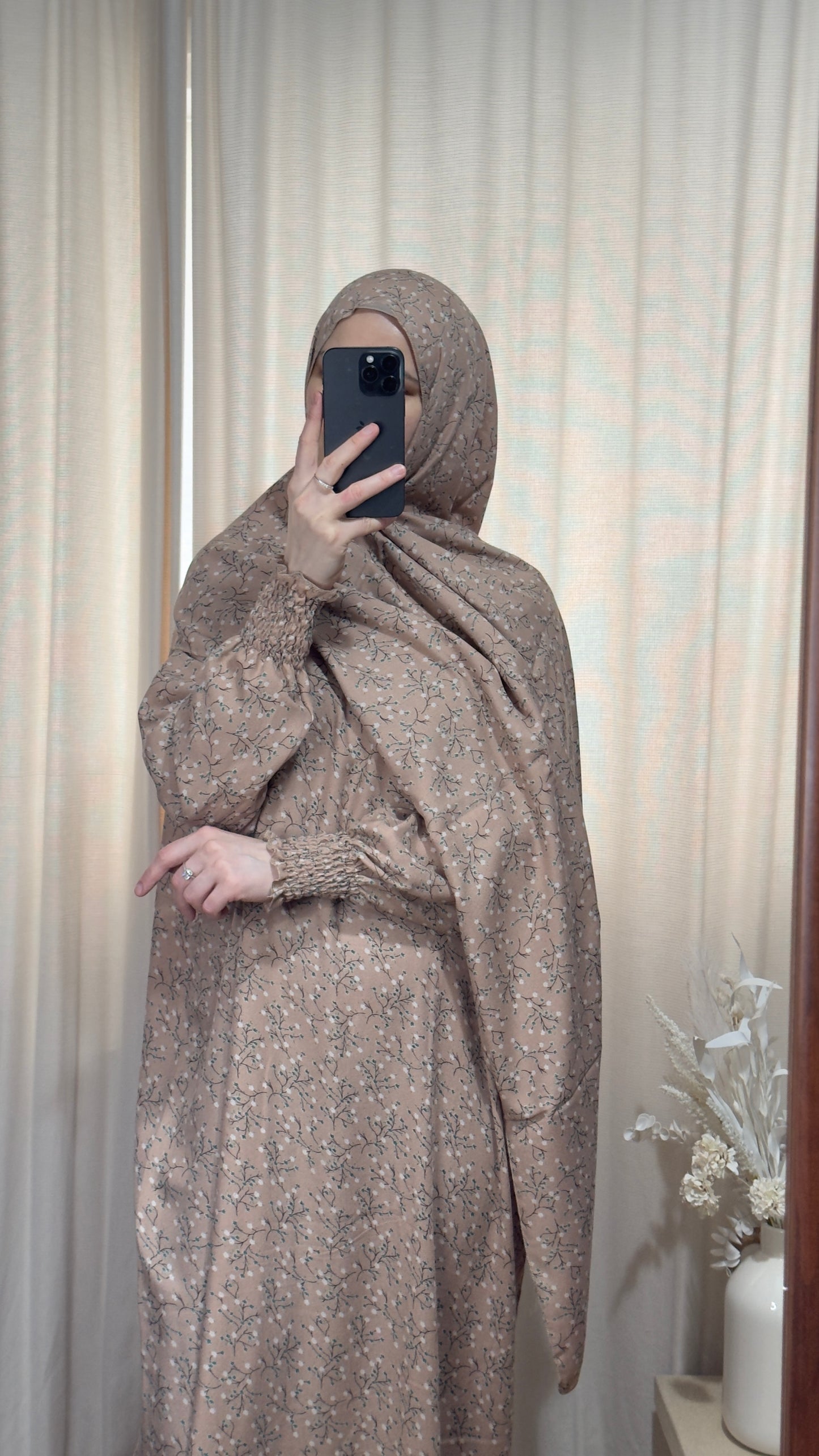 Pink Prayer Dress / Overhead Abaya / Prayer Abaya Set / Prayer Dress for Woman / Prayer Clothes Muslim / Prayer Gown / Prayer Outfit/ Salah Dress / Namaz Dress