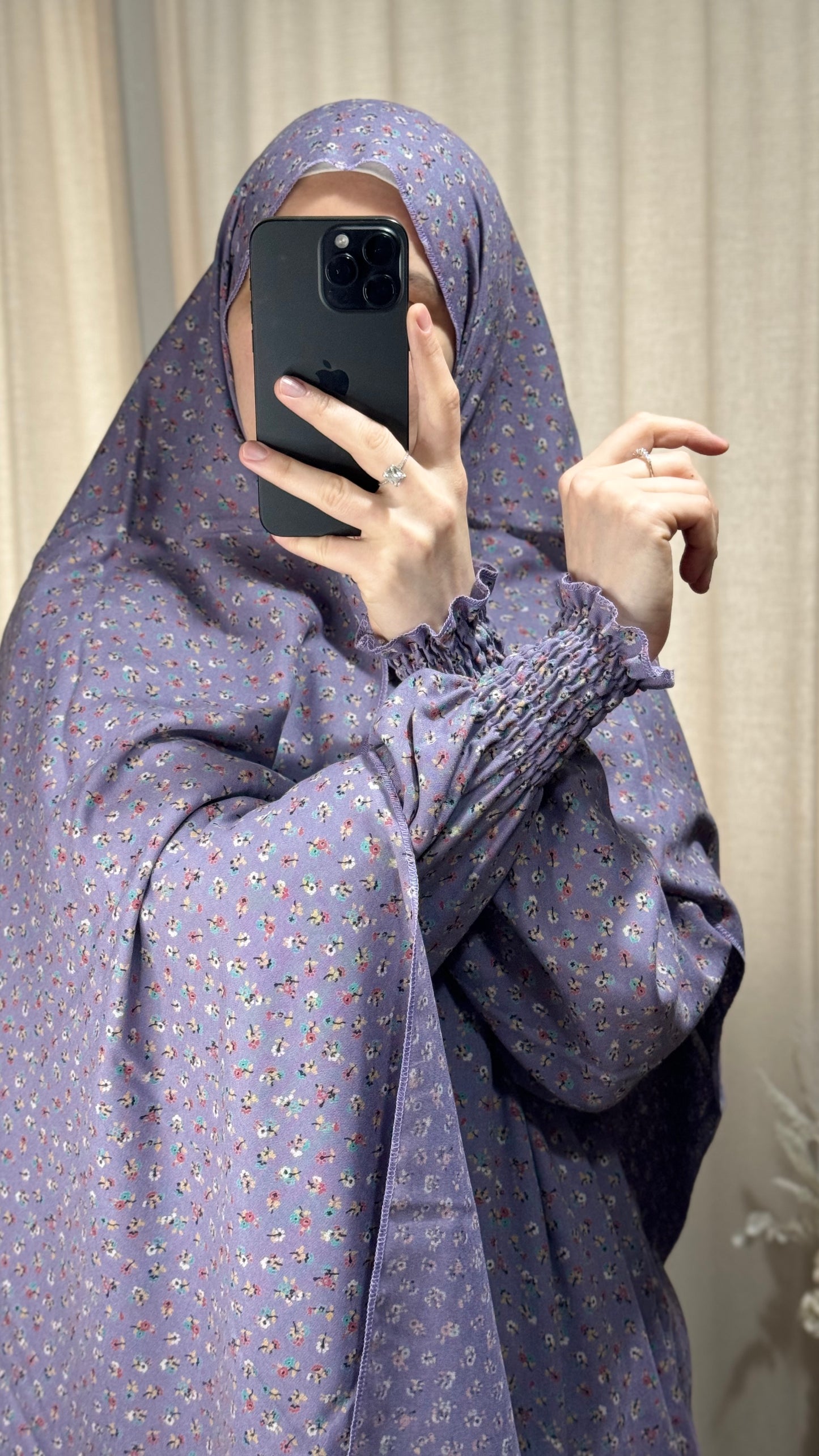 Purple Prayer Dress, PrayerHijab, Prayer Outfit, Maxi Dress, Khimar, Islamic Dress, Prayer Abaya, Prayer set, Islamic gift, Umrah Abaya, Ramadan Abaya, One Size Prayer Dress, Eid gift