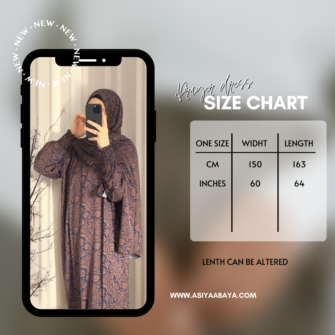 Eid gift / Overhead Abaya / Prayer Abaya Set / Prayer Dress for Woman / Prayer Clothes Muslim / Prayer Gown / Prayer Outfit/ Salah Dress / Namaz Dress