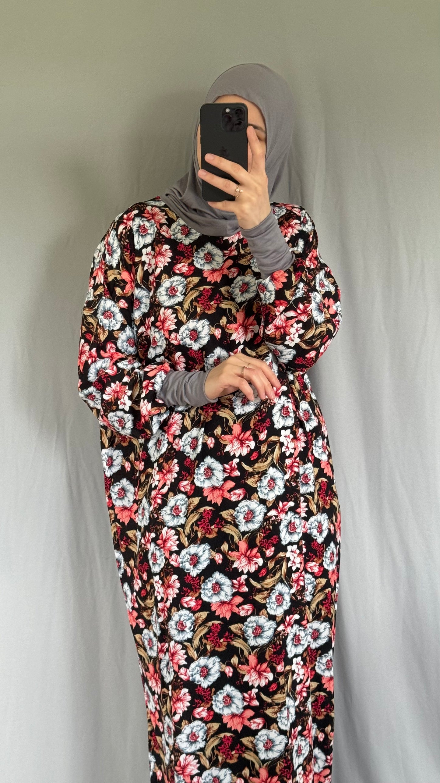 One Piece Prayer dress, Floral Abaya, Muslim Women Prayer Dress, Islamic gifts, Salah dress, Prayer set, Prayer outfit, Prayer clothes for women, Islamic Prayer dress