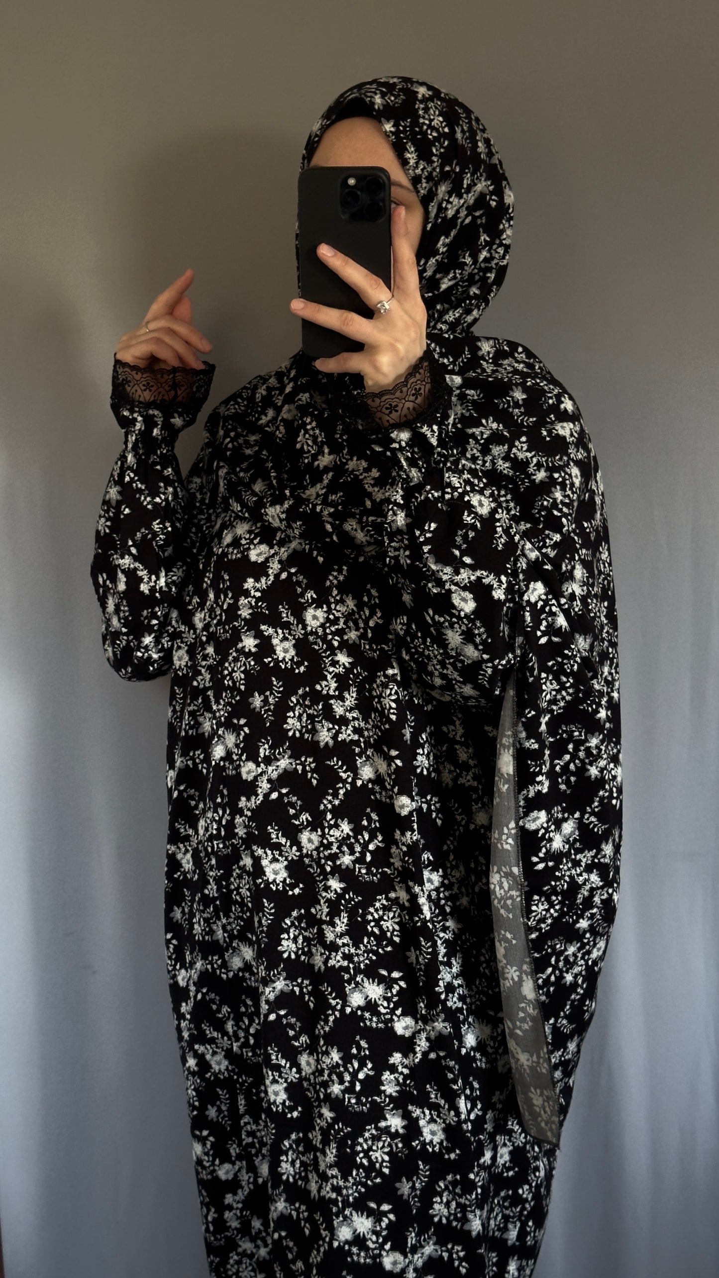 Black Luxury Prayer Dress, Prayer Jilbab, Prayer Abaya, Two Piece Prayer dress muslim, Salah dress, Prayer set, Prayer outfit, Prayer clothes woman, muslim Prayer dress, Islamic gift