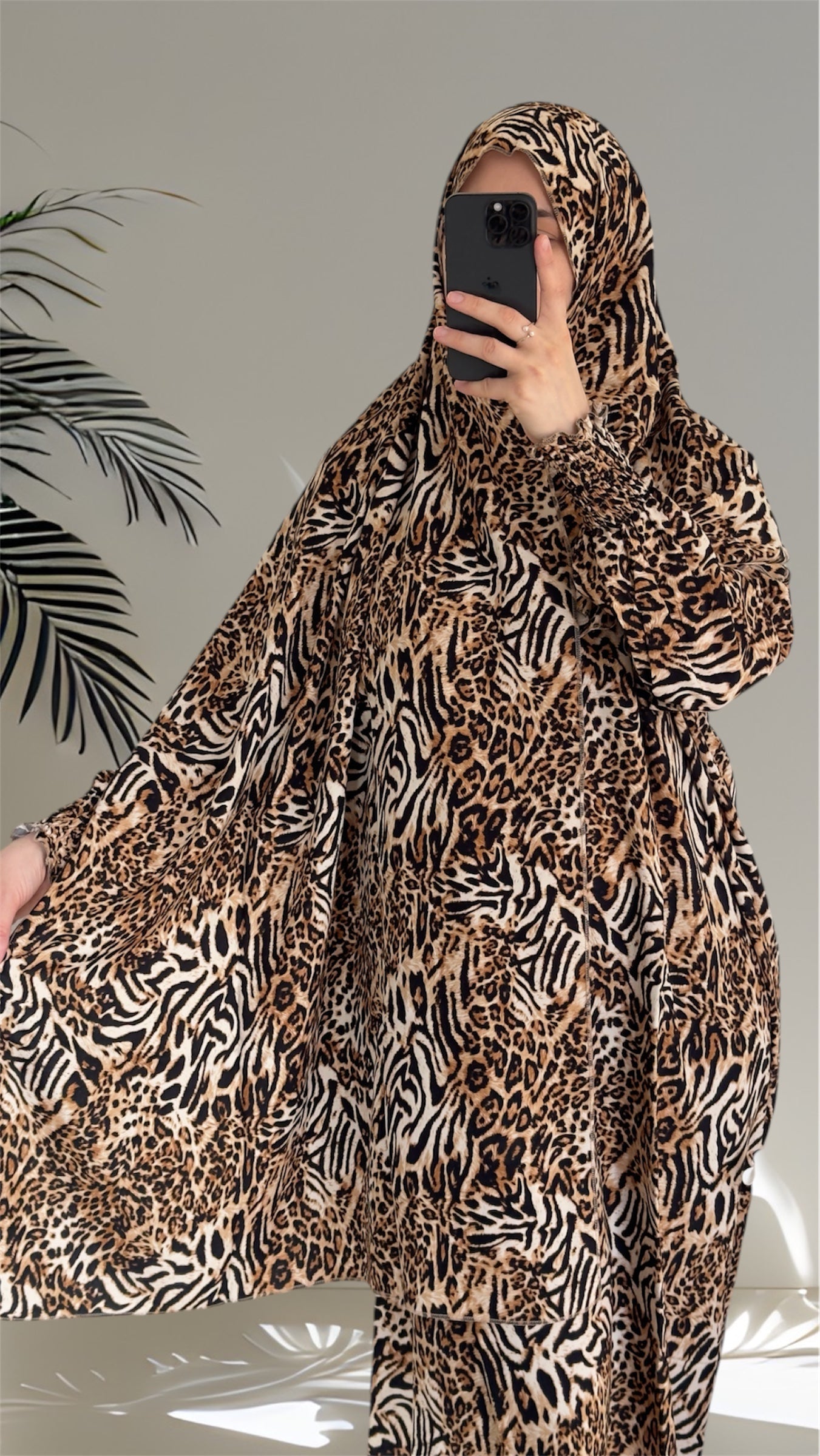 Leopard Abaya, Prayer Dress, One Piece Prayer dress, Islamic gifts, Salah dress, Prayer set, Prayer outfit,Prayer clothes for women, Islamic Prayer dress, Abaya