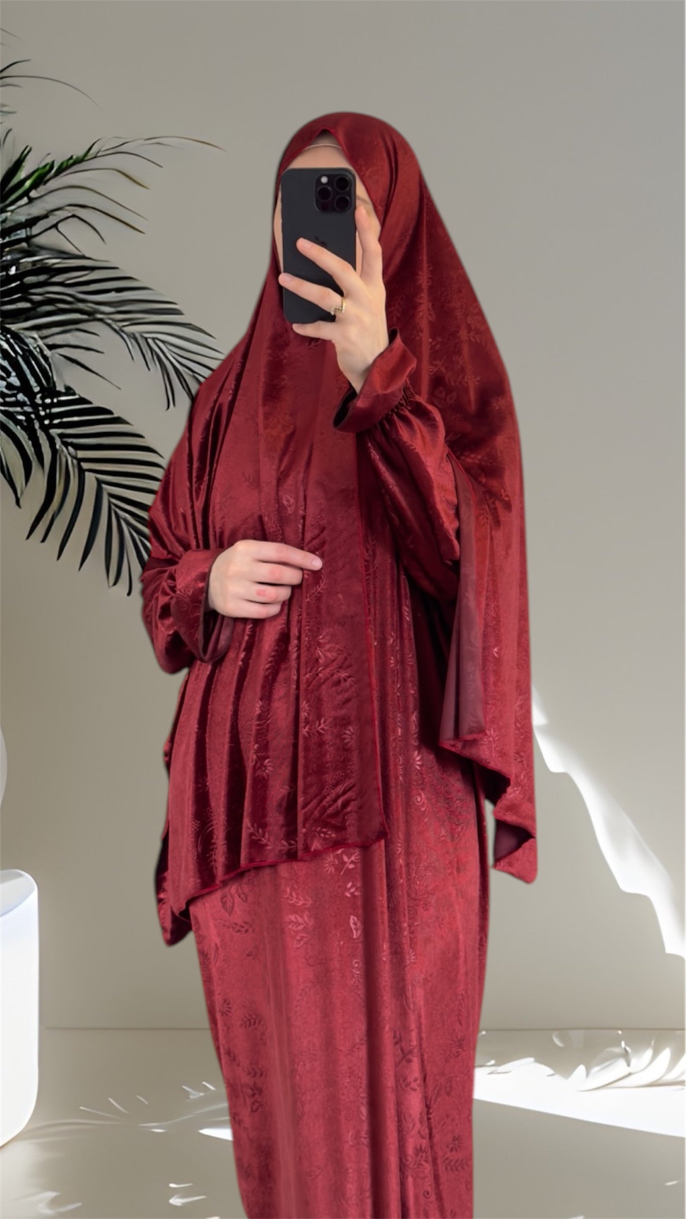 Luxury Velvet Warm Prayer Dress, Prayer clothes for women, Islamic Prayer dress, Prayer Outfit, Prayer Set, Prayer Hijab, Salah dress, Islamic Gift, Muslim clothing, Winter Abaya