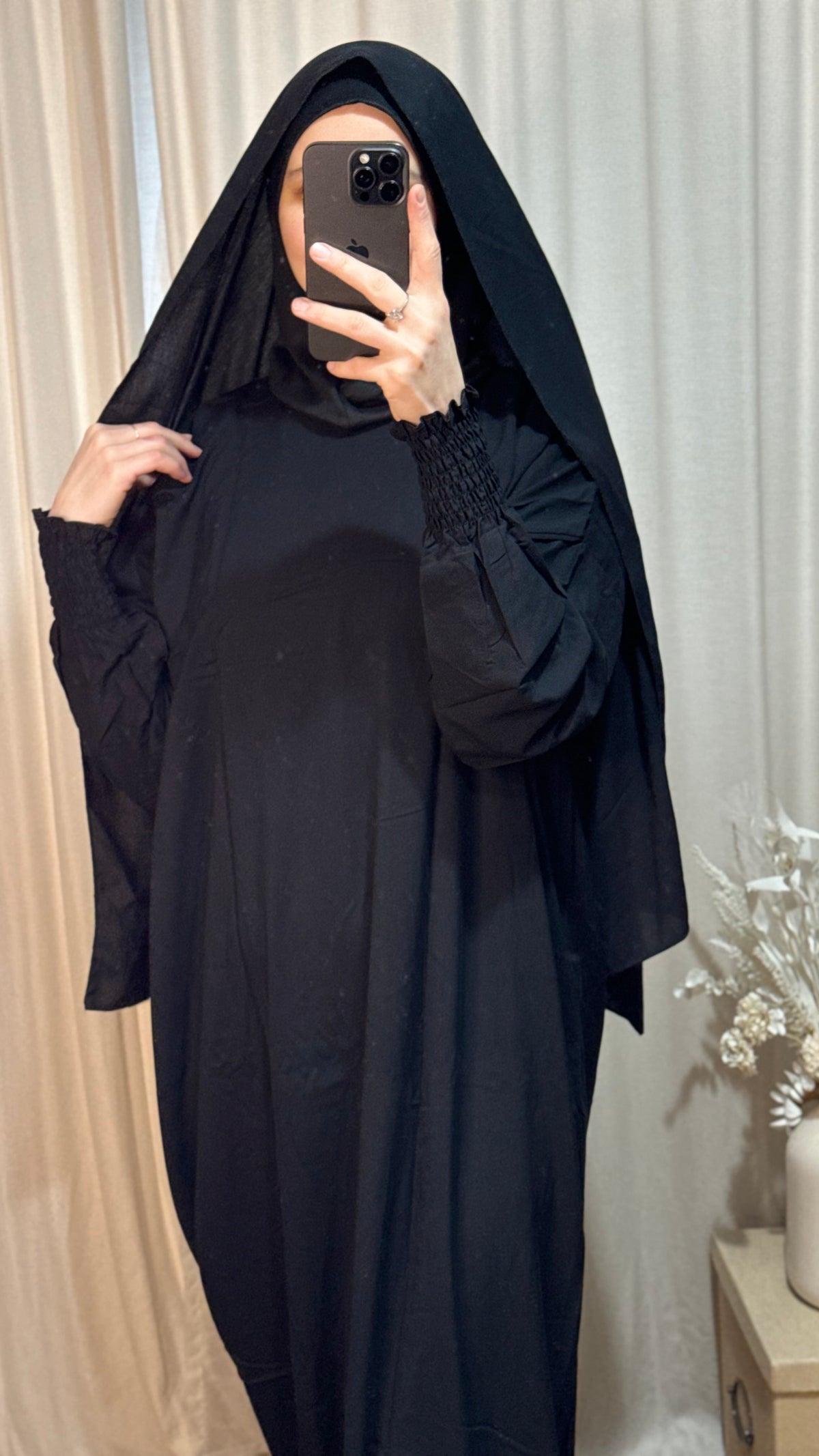 3 in 1 Prayer dress with Built In Jersey Bonnet, Prayer Abaya with integrated Hijab, Salah dress, Prayer set, Prayer outfit,Prayer clothes for women, Islamic Prayer dress, Ramadan Abaya