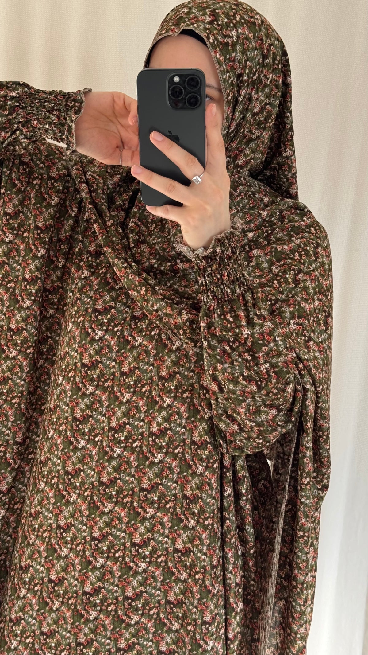 Green Prayer Dress | Full Coverage Salah Dress for Namaz |
Breathable Cotton Salah Dress in 3 width Size | Islamic Prayer Clothes