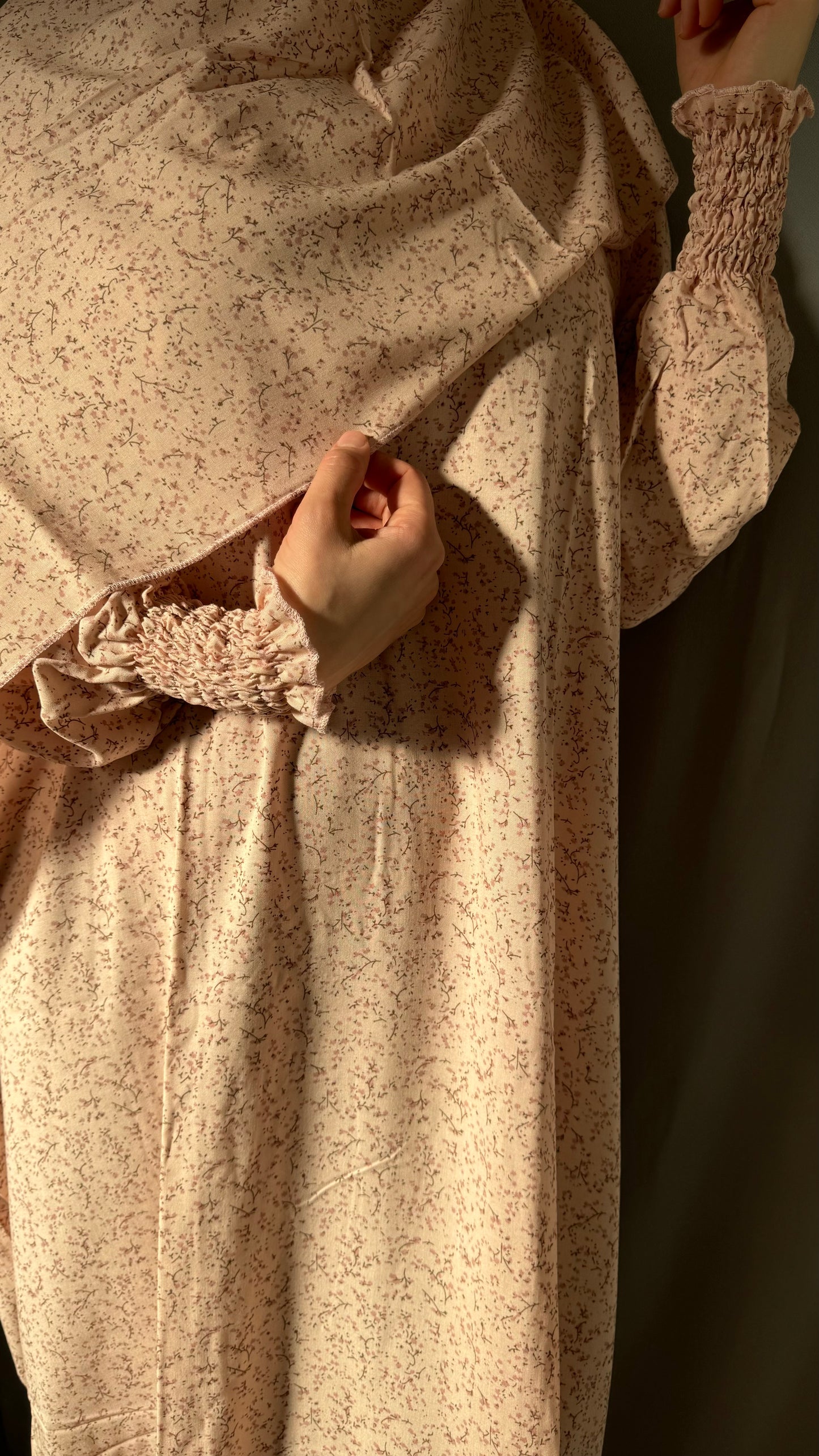 Elegant Pink Prayer Dress, Prayer Outfit, Maxi Dress, Khimar, Islamic Dress, Prayer Abaya, Prayer set, Islamic gift, PrayerHijab, Umrah Abaya, Ramadan Abaya, One Size Prayer Dress