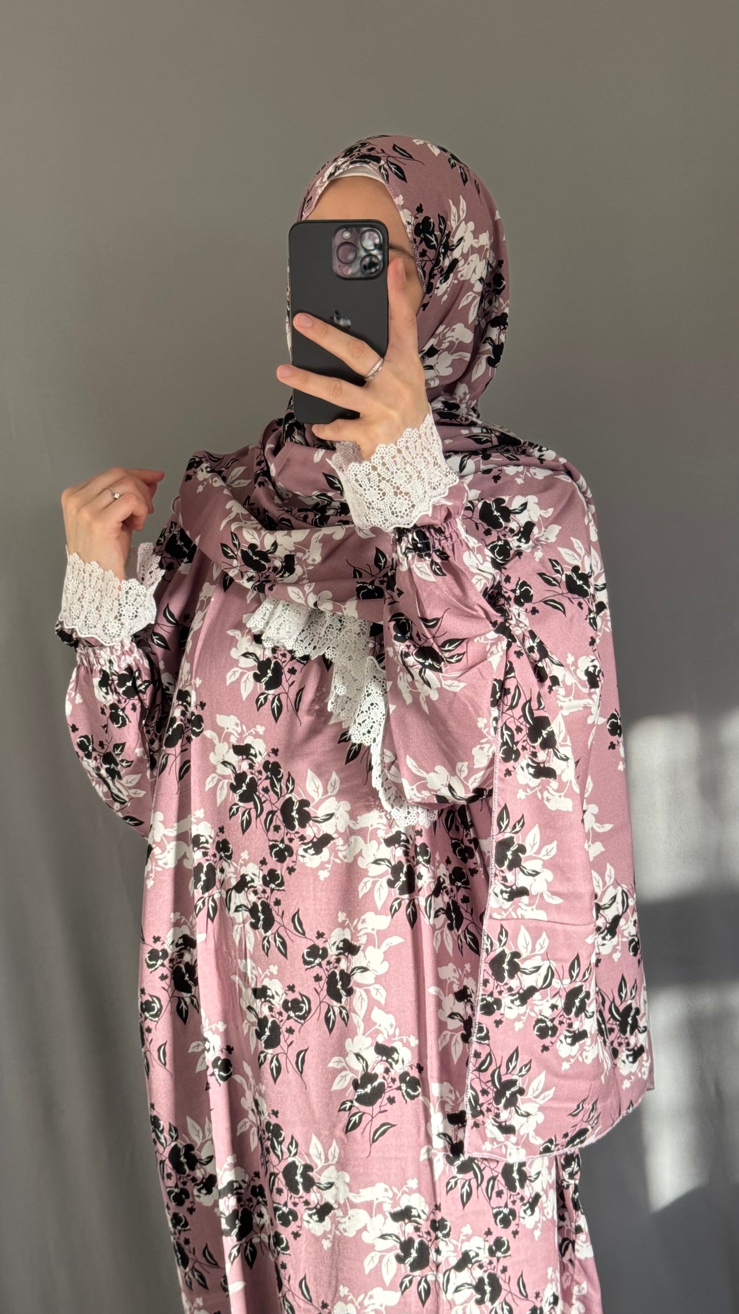 Purple Prayer Dress, Prayer Jilbab, Prayer Abaya, Two Piece Prayer dress muslim, Salah dress, Prayer set, Prayer outfit, Prayer clothes woman, muslim Prayer dress, Islamic gift