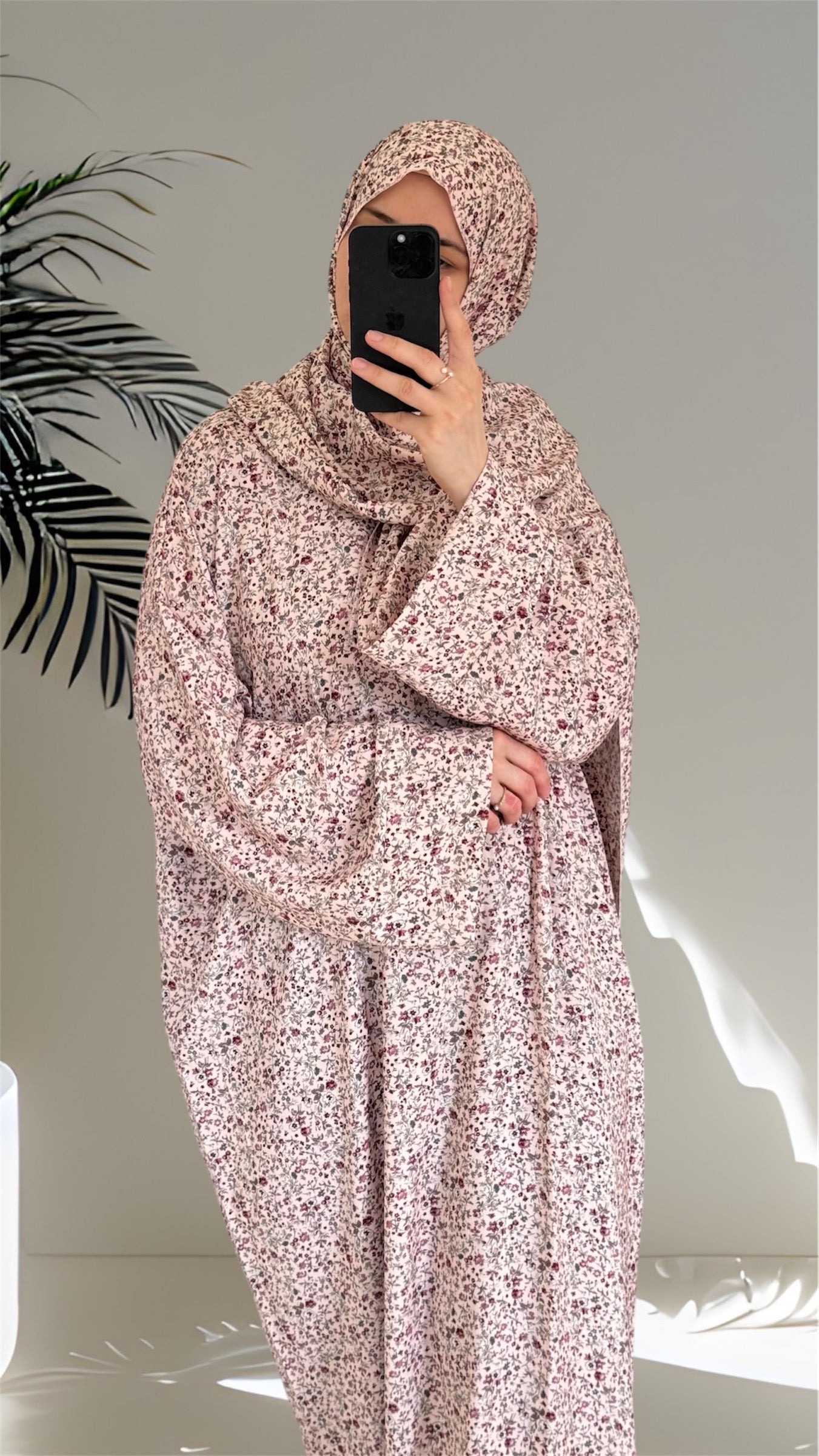 Pink Abaya, Maxi Dress, prayer  abaya, Muslim Women long Dress, Islamic Dress, Hijab, long Sleeve Dress, Kaftan, Modest Clothing, Clothed Abaya