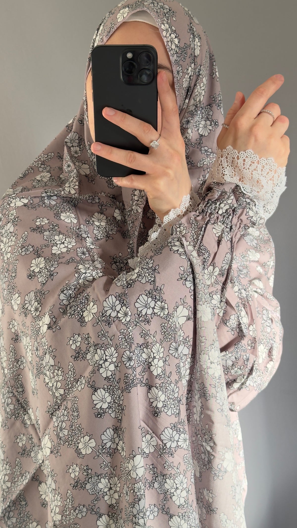 Lily Purple Cotton Prayer Dress, Prayer clothes for women, Islamic Prayer dress, Prayer Outfit, Prayer Set, Prayer Hijab, Salah dress, Islamic Gift, Muslim clothing, Prayer abaya