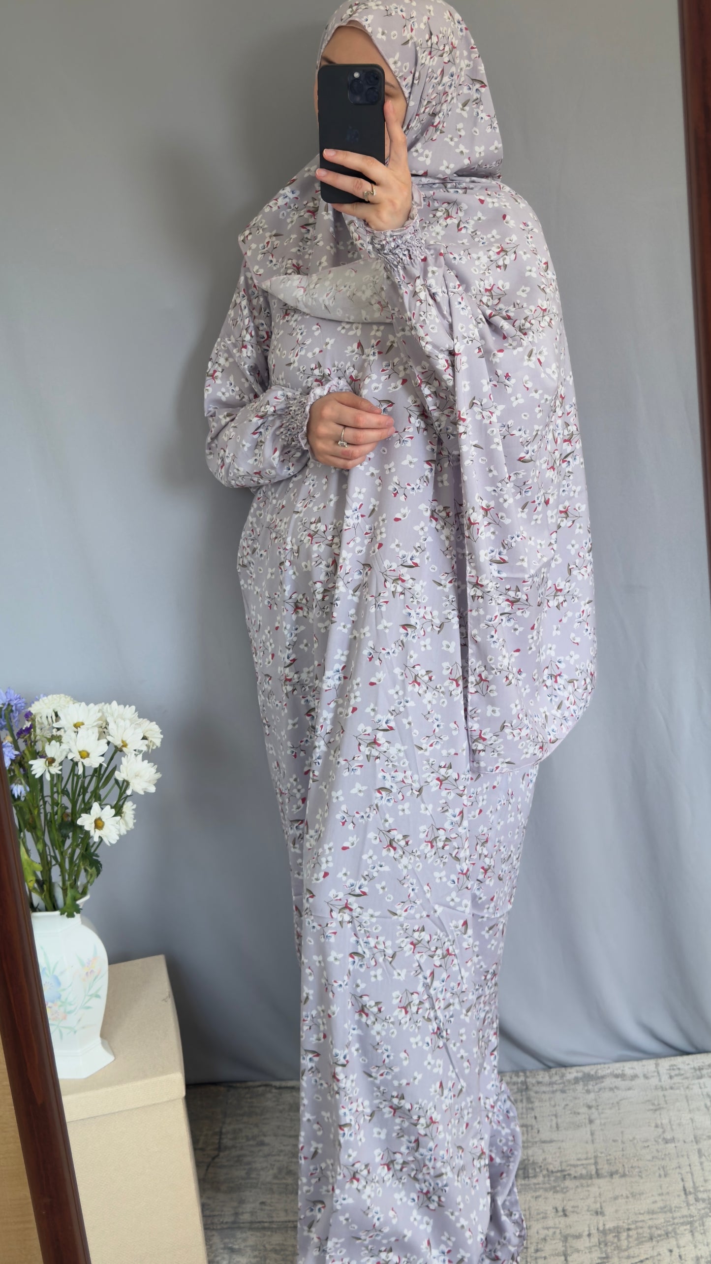 Lily Purple Prayer Dress, Prayer Jilbab, Prayer Abaya, Two Piece Prayer dress muslim, Salah dress, Prayer set, Prayer outfit, Prayer clothes woman, Muslim Prayer dress, Islamic gift