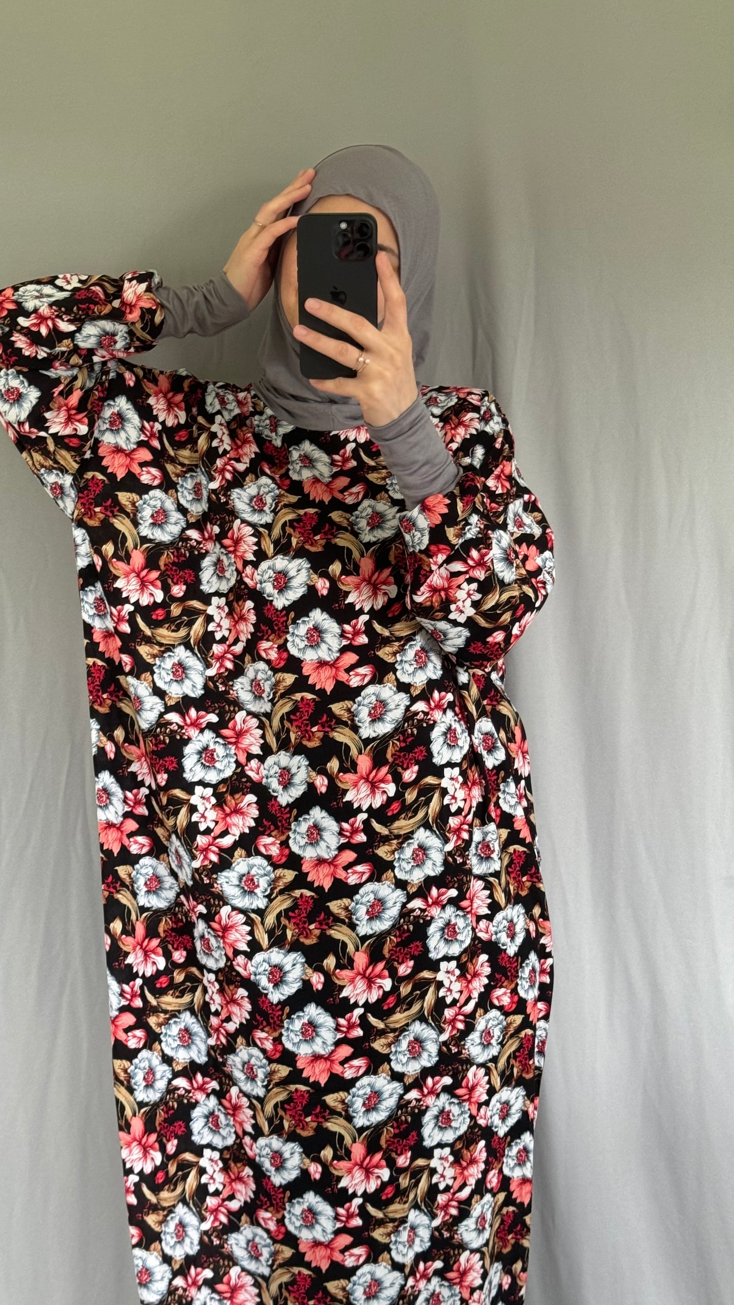 One Piece Prayer dress, Floral Abaya, Muslim Women Prayer Dress, Islamic gifts, Salah dress, Prayer set, Prayer outfit, Prayer clothes for women, Islamic Prayer dress