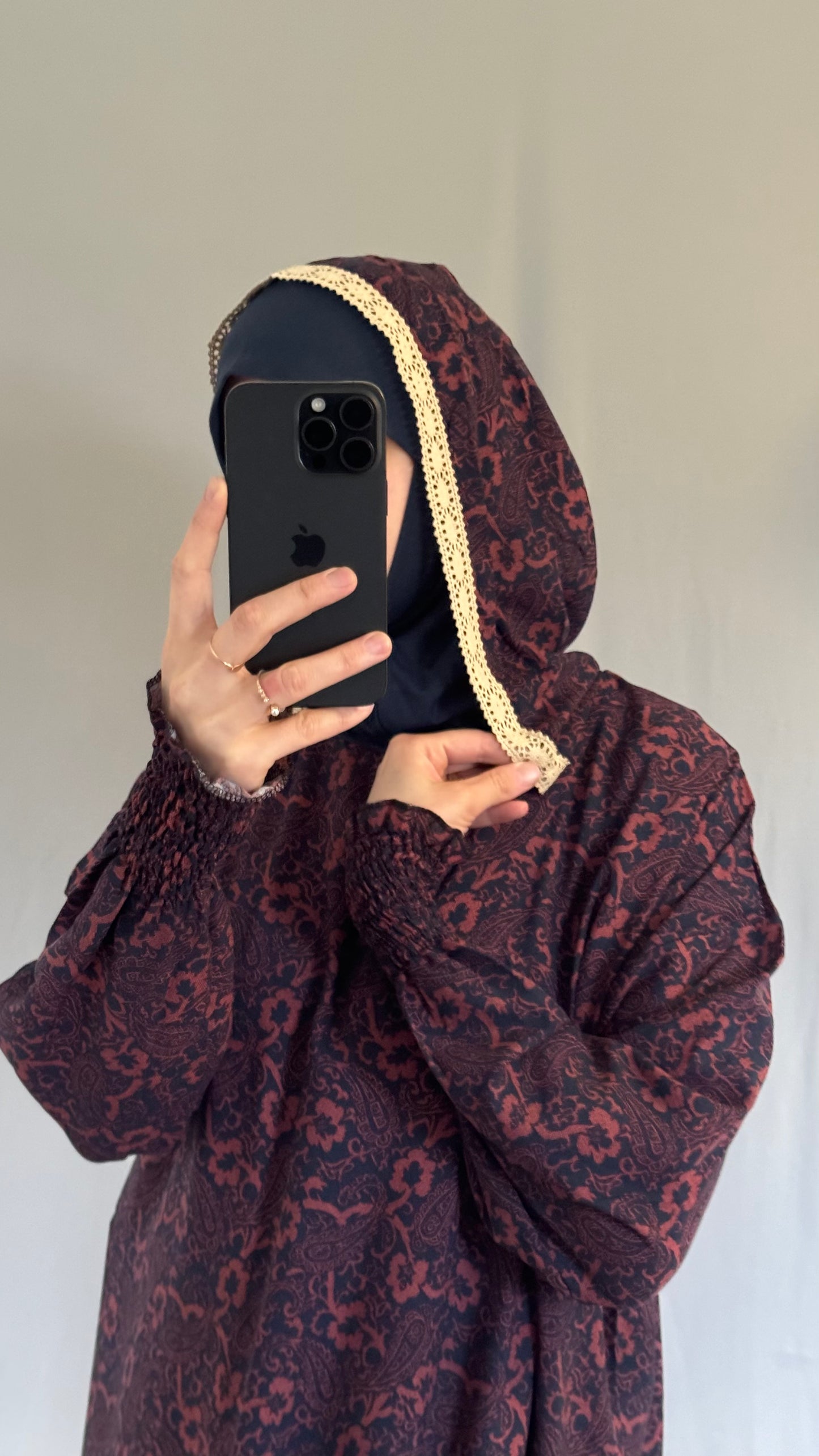 Navy Prayer Dress, Prayer Dress Set, High Quility Prayer Dress, Muslim Women Gift, Abaya Full Body Cover Dress, Hajj Dress, Prayer Outfit