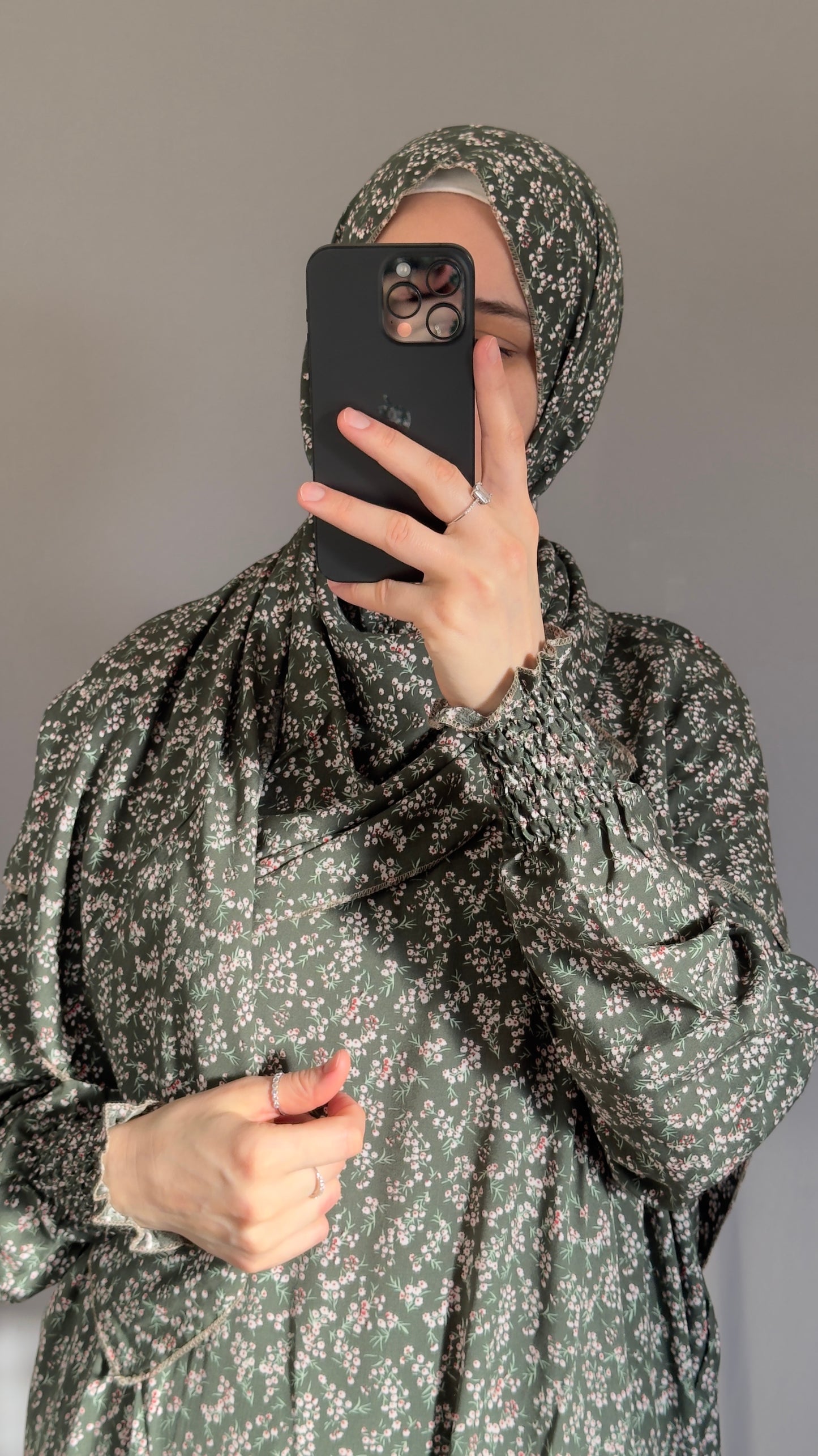 Green Prayer Dress / Overhead Abaya / Prayer Abaya Set / Prayer Dress for Woman / Prayer Clothes Muslim / Prayer Gown / Prayer Outfit/ Salah Dress / Namaz Dress / Ramadan Abaya / Eid Gift