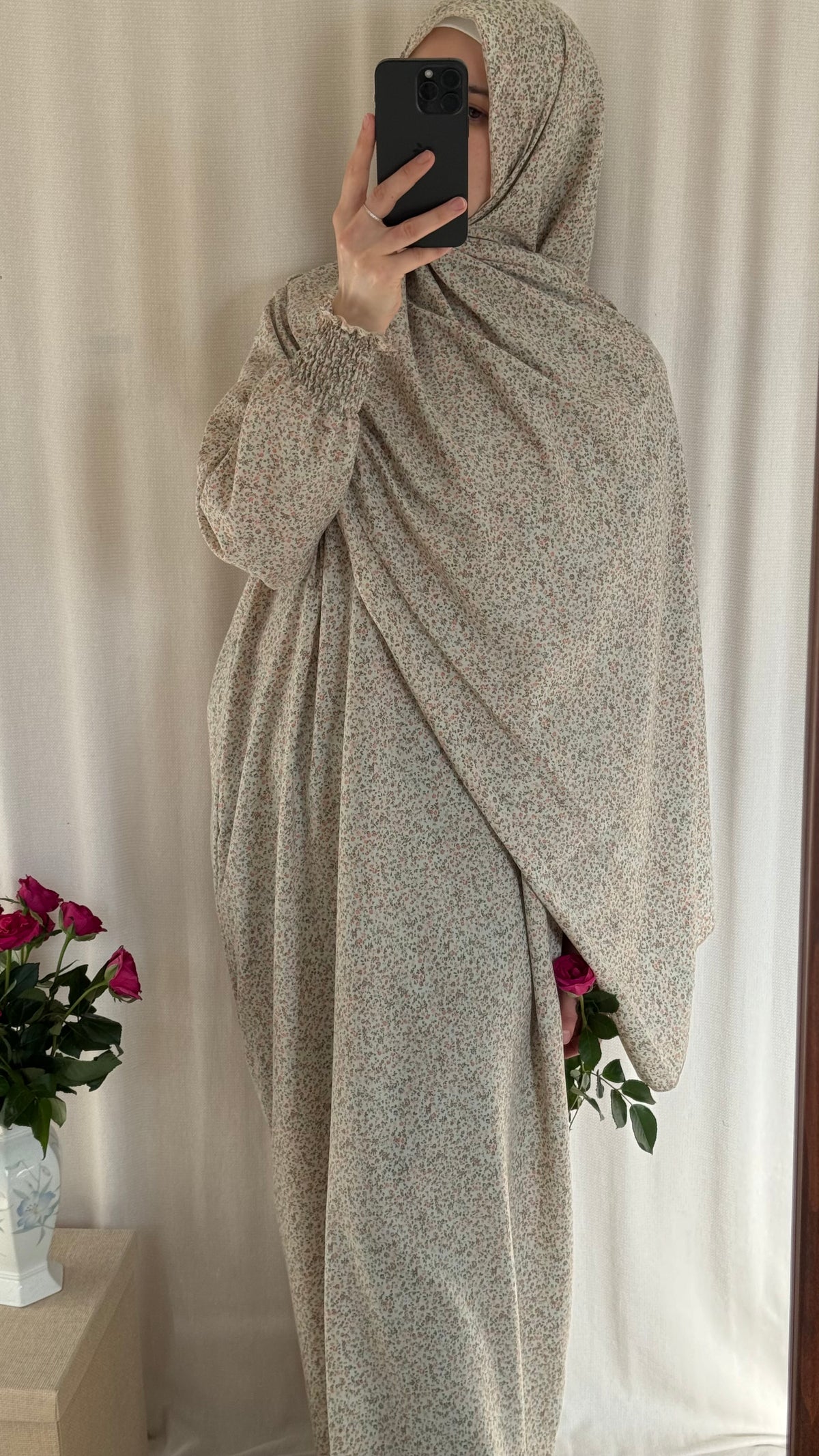 Mint Cotton Prayer Dress, Prayer clothes for women, Islamic Prayer dress, Prayer Outfit, Prayer Set, Prayer Hijab, Salah dress, Islamic Gift, Muslim clothing, Prayer abaya