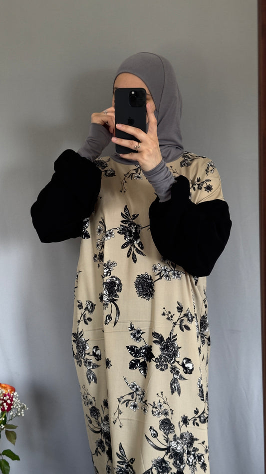 One piece prayer dress with attached hijab / Prayer Set Jilbab / Overhead Abaya / Overhead Khimar / Islamic prayer set / Prayer dress / One size fits all /Muslim wear / Prayer Robe / Fully Covering Prayer Hijab