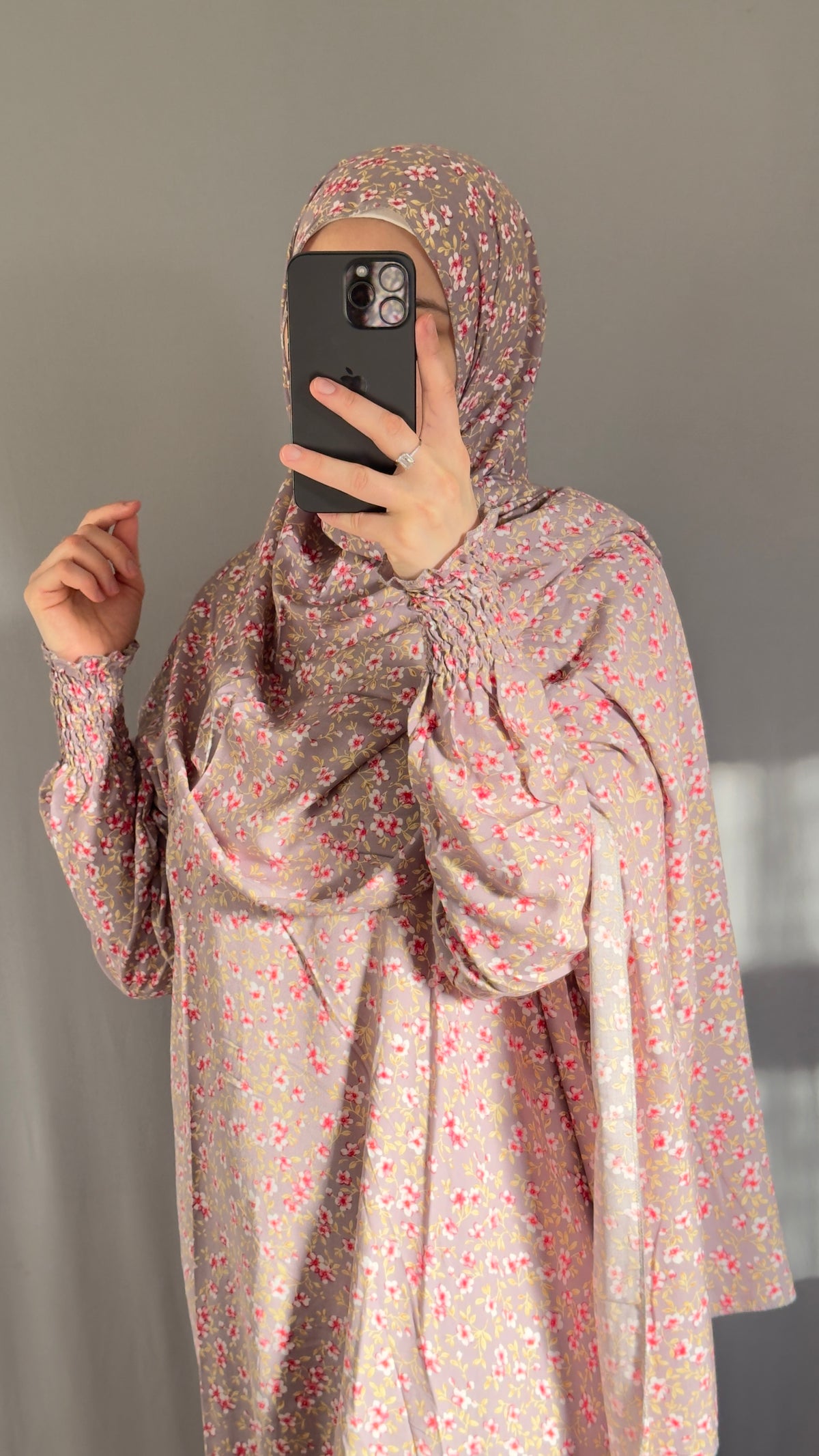 Pinky Prayer Abaya Set / Prayer Abaya Set / Pink Prayer Dress for Woman / Prayer Clothes Muslim / Prayer Gown / Prayer Outfit/ Salah Dress / Namaz Dress, Ramadan Abaya