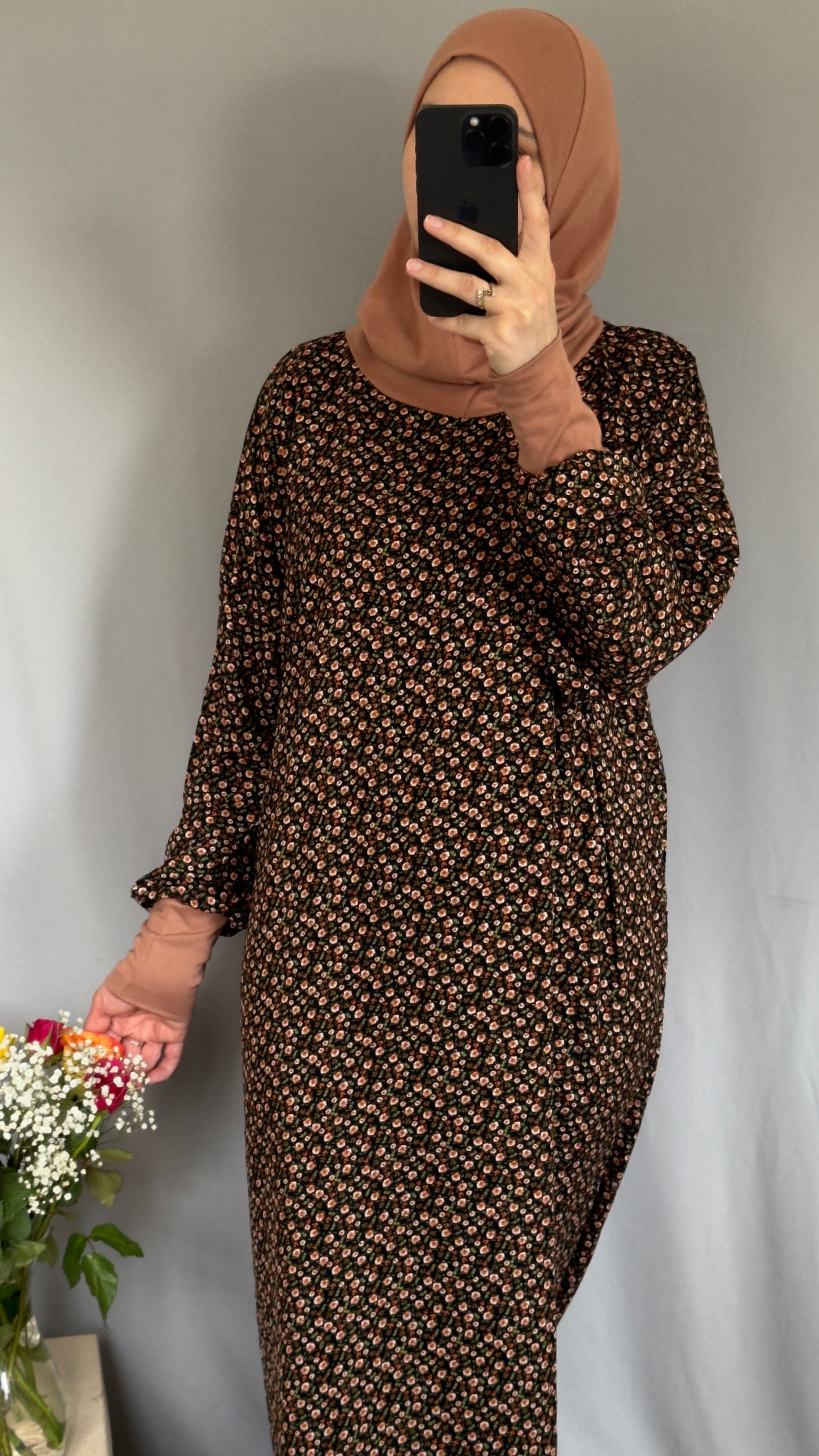 Floral Prayer Dress, Prayer Dress Set, High Quility Prayer Dress, Muslim Women Gift, Abaya Full Body Cover Dress, Hajj Dress, Prayer Outfit