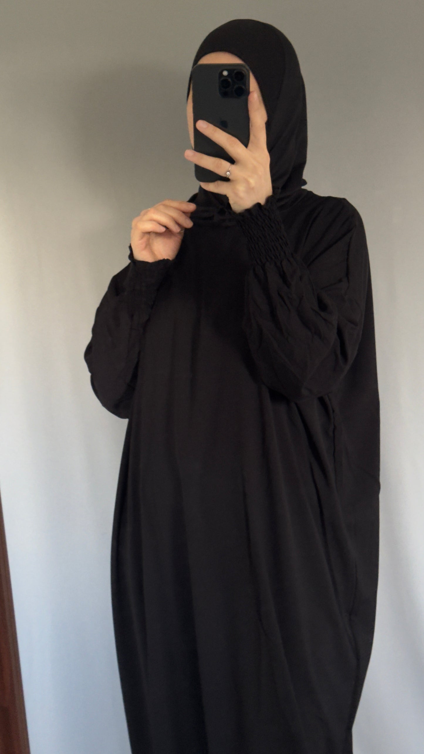 Black Muslim Women Prayer Dress, One Piece Prayer dress, Islamic gifts, Salah dress, Prayer set, Prayer outfit,Prayer clothes for women, Islamic Prayer dress, Ramadan Abaya