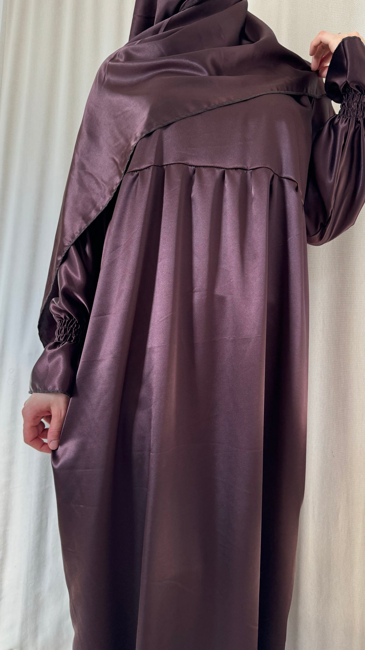 Silk Prayer Dress - Elegant Full-Length Modest Prayer Dress | Soft Lightweight Islamic Prayer Wear