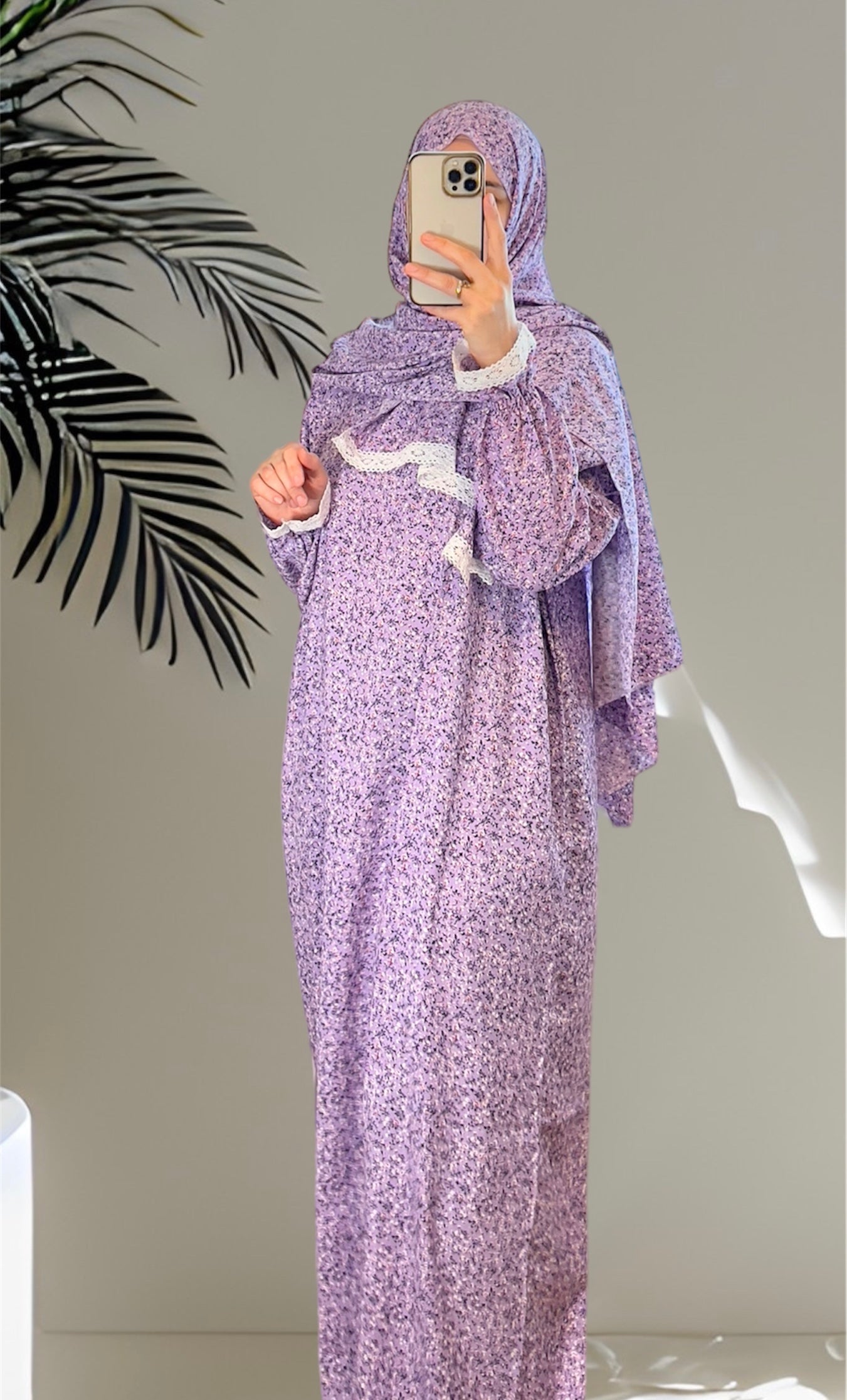 Luxury Muslim Women Prayer Dress One Piece Prayer dress Islamic gift AsiyaAbaya