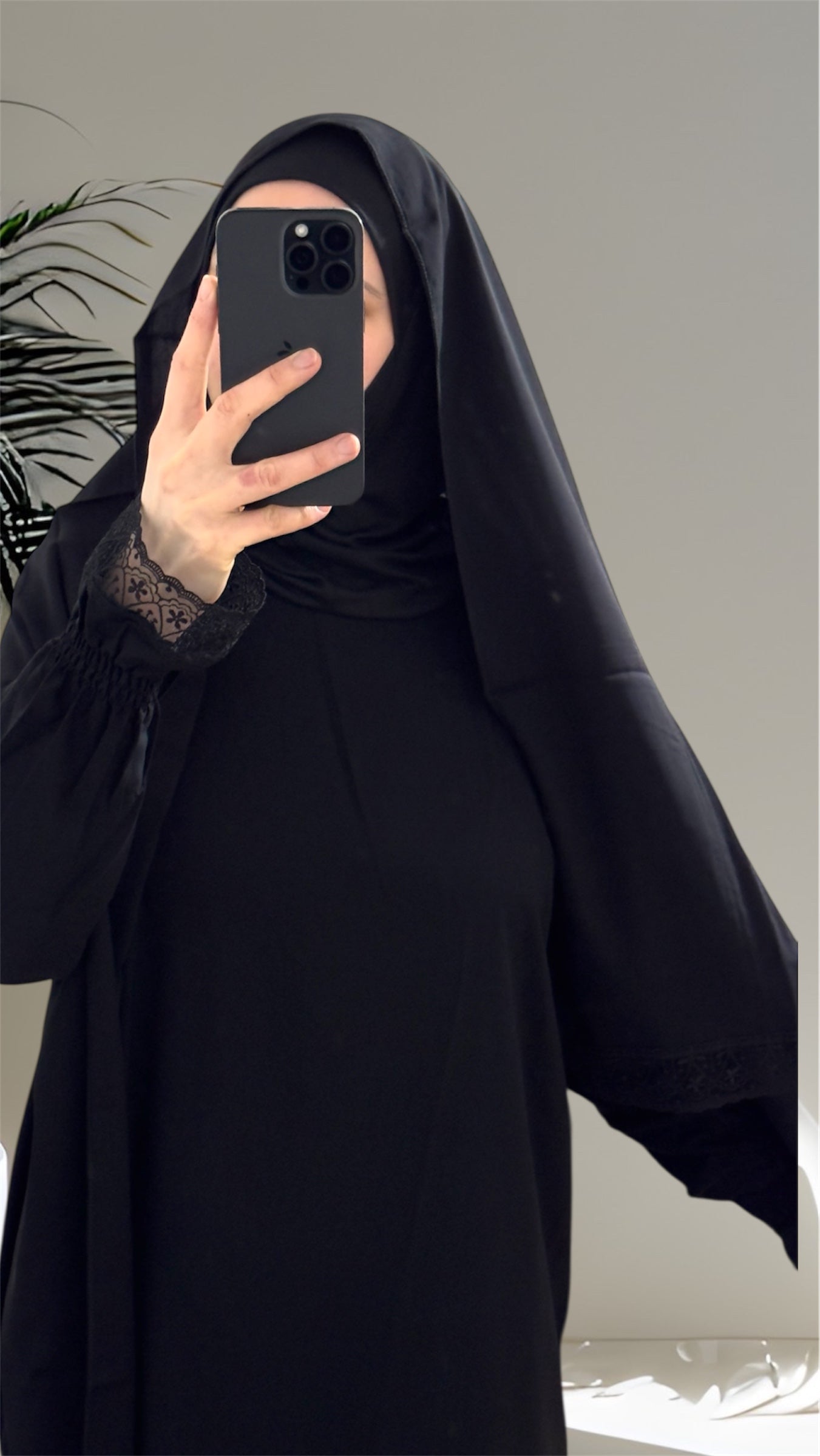 Black One Piece Prayer dress with Built In Jersey Bonnet, Prayer Abaya with integrated Hijab, Salah dress, Prayer set, Prayer outfit,Prayer clothes for women, Islamic Prayer dress, Ramadan Abaya