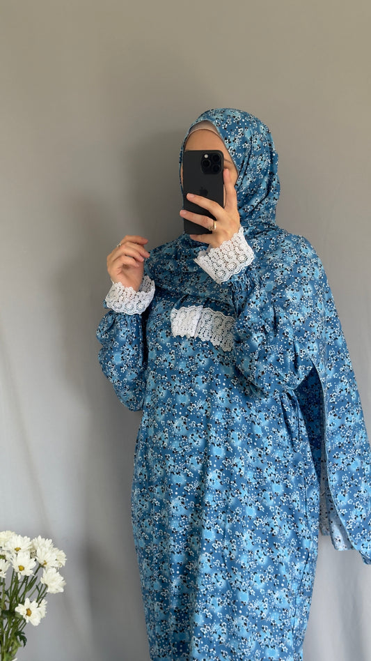 Elegant Prayer Dress, Prayer Outfit, Maxi Dress, Khimar, Islamic Dress, Prayer Abaya, Prayer set, Islamic gift, PrayerHijab, Umrah Abaya, Ramadan Abaya, One Size Prayer Dress
