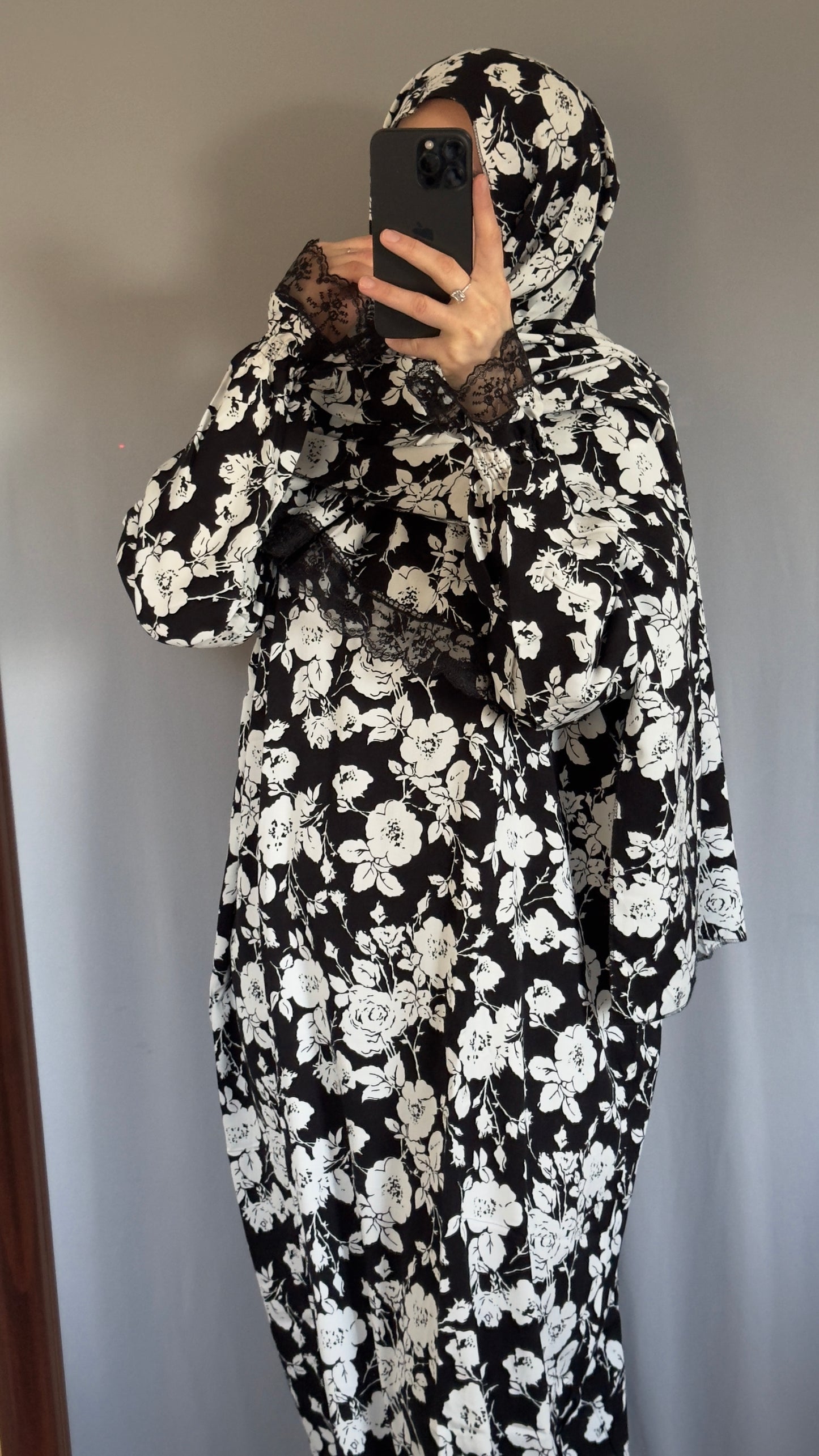 Luxury Black Prayer Dress, Prayer Jilbab, Prayer Abaya, Two Piece Prayer dress muslim, Salah dress, Prayer set, Prayer outfit, Prayer clothes woman, muslim Prayer dress, Islamic gift