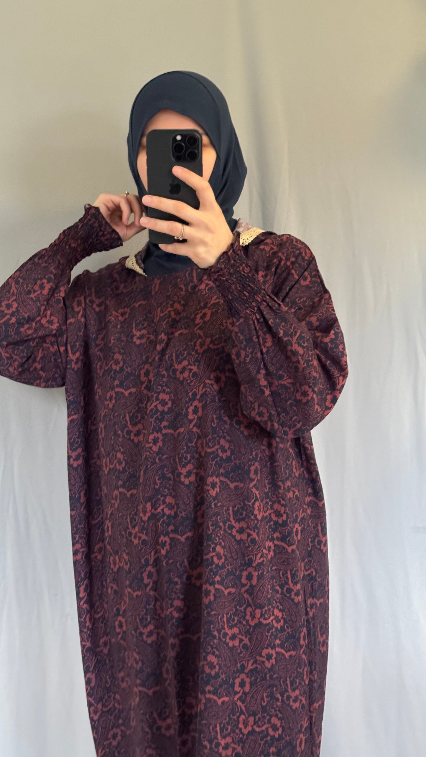 Navy Prayer Dress, Prayer Dress Set, High Quility Prayer Dress, Muslim Women Gift, Abaya Full Body Cover Dress, Hajj Dress, Prayer Outfit