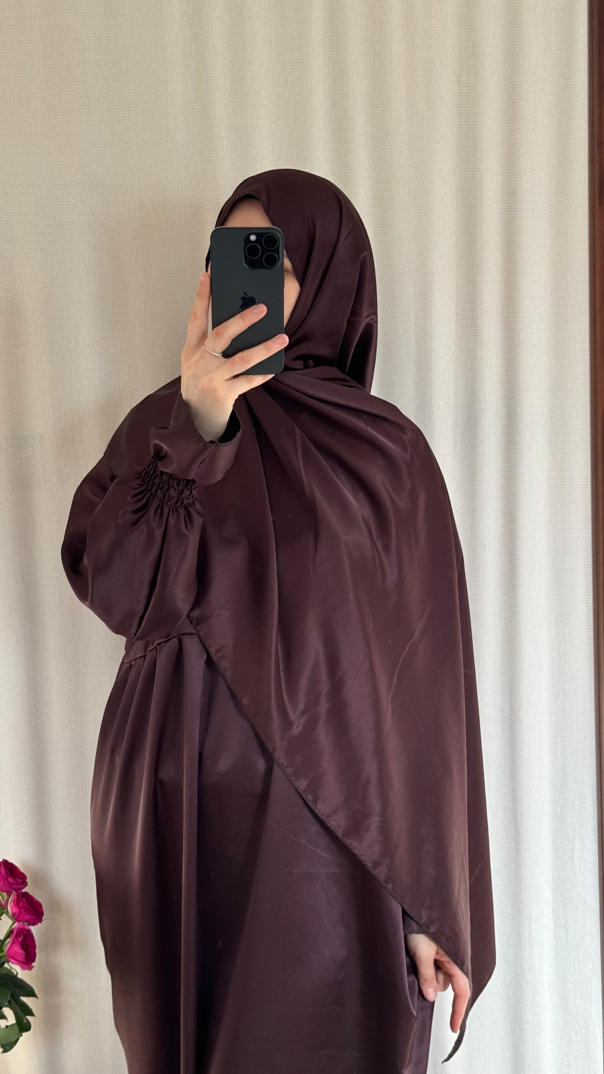 Silk Prayer Dress - Elegant Full-Length Modest Prayer Dress | Soft Lightweight Islamic Prayer Wear
