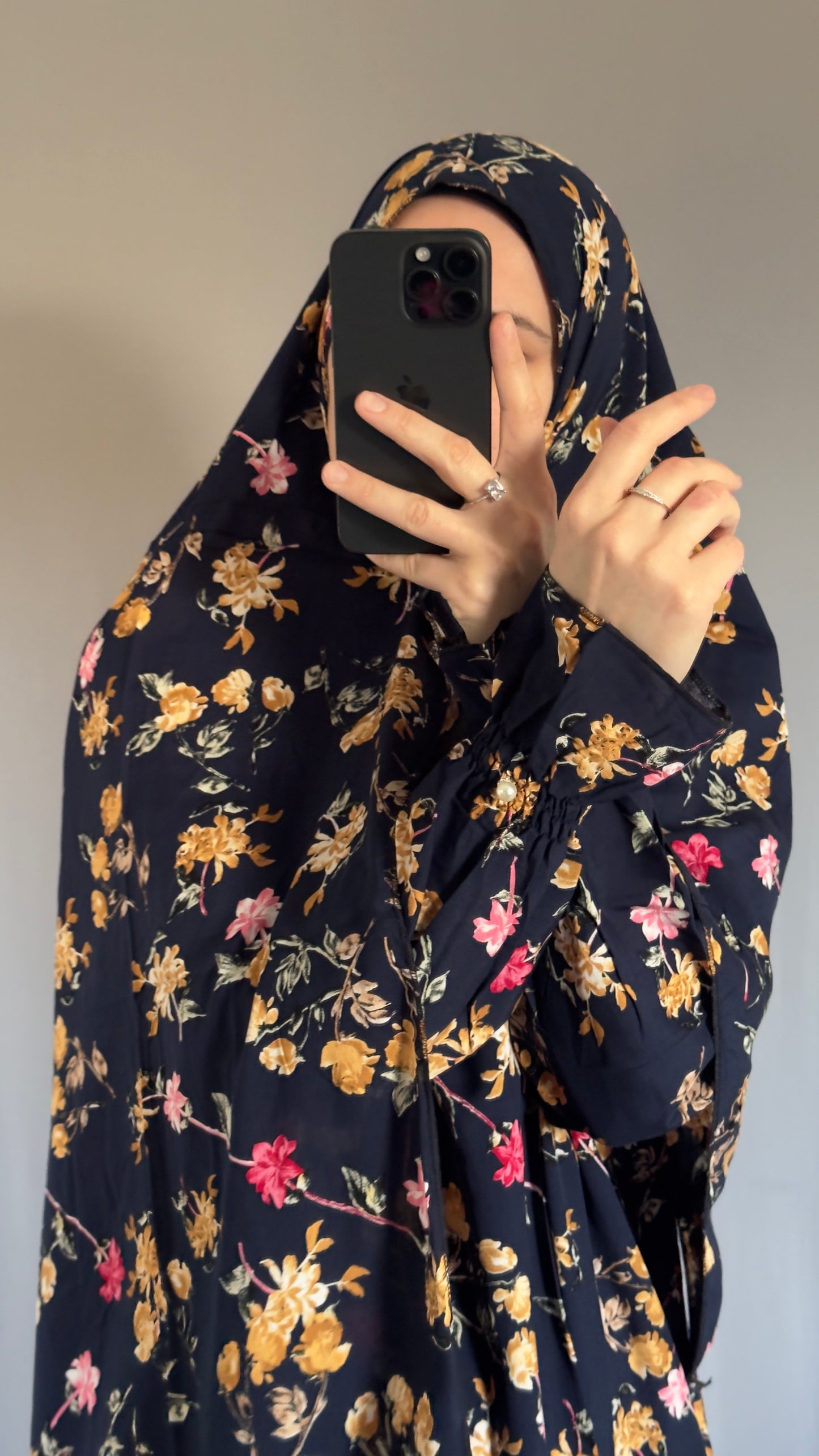 Navy Blue Prayer Dress / Overhead Abaya / Prayer Abaya Set / Prayer Dress for Woman / Prayer Clothes Muslim / Prayer Gown / Prayer Outfit/ Salah Dress / Namaz Dress