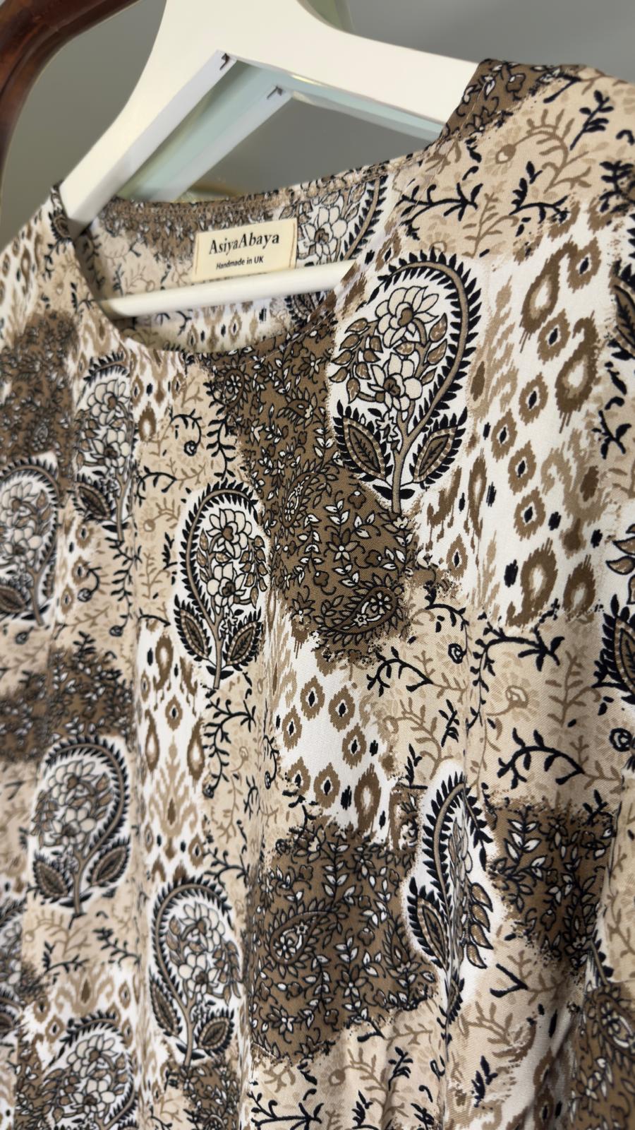 Beige Abaya, Maxi Dress, Solid Abaya, Muslim Women long Dress, Islamic Dress, Hijab, long Sleeve Dress, Kaftan, Modest Clothing, Clothed Abaya