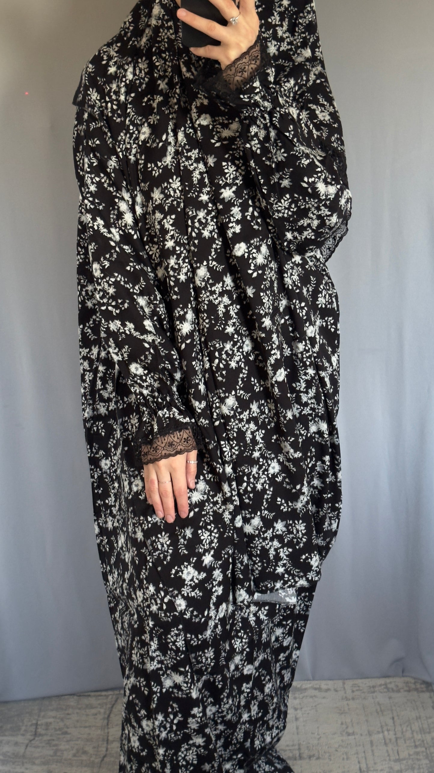 Black Luxury Prayer Dress, Prayer Jilbab, Prayer Abaya, Two Piece Prayer dress muslim, Salah dress, Prayer set, Prayer outfit, Prayer clothes woman, muslim Prayer dress, Islamic gift