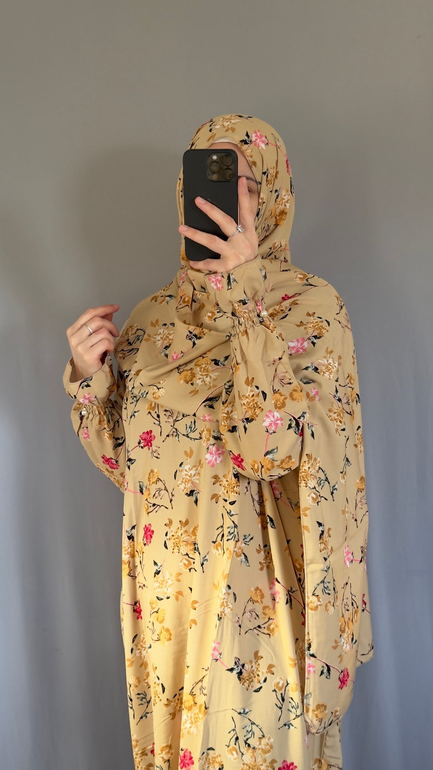 Beige Prayer Dress / Overhead Abaya / Prayer Abaya Set / Prayer Dress for Woman / Prayer Clothes Muslim / Prayer Gown / Prayer Outfit/ Salah Dress / Namaz Dress