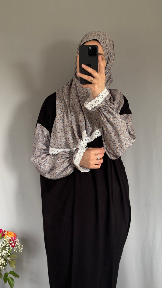 Elegant Prayer Dress, Prayer Outfit, Maxi Dress, Khimar, Islamic Dress, Prayer Abaya, Prayer set, Islamic gift, PrayerHijab, Umrah Abaya, Ramadan Abaya, One Size Prayer Dress